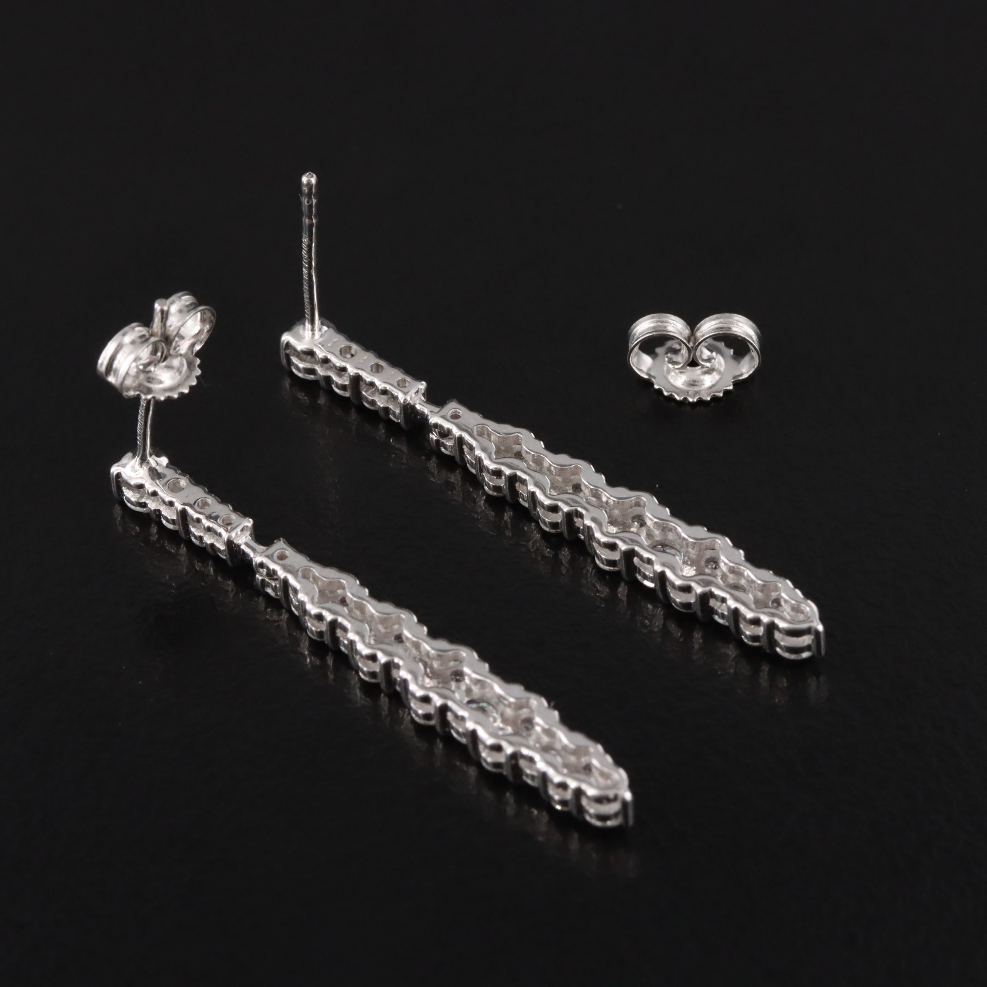 10K 0.53 CTW Diamond Drop Earrings