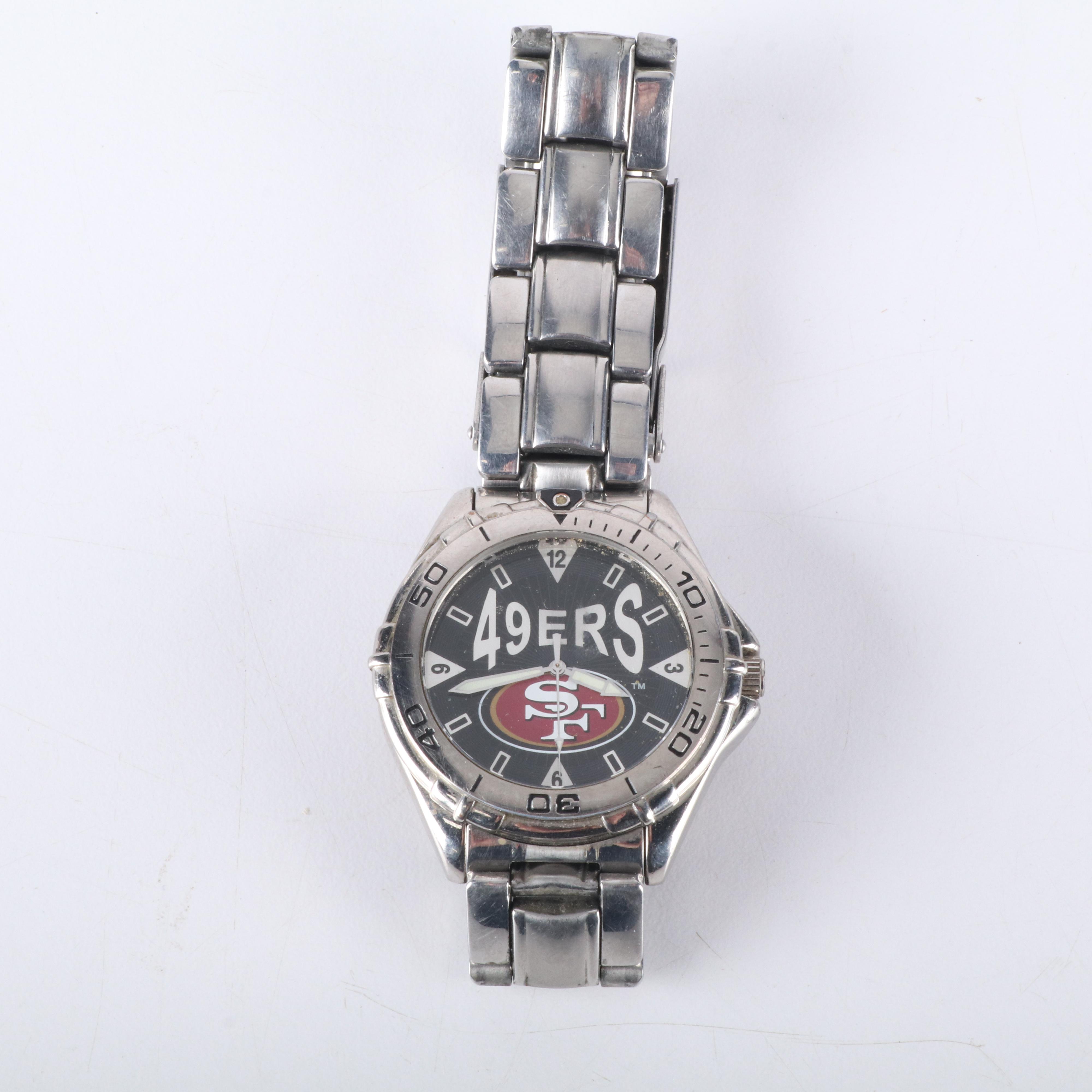 San Francisco Pro Line Football Jacket with Watch and Super Bowl XXIV Shirt