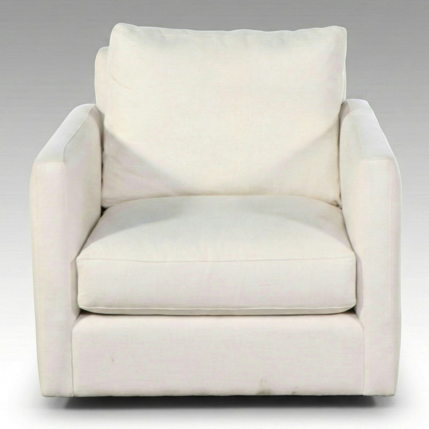 Arhaus Camden Collection Fabric Upholstered Swivel Club Chair