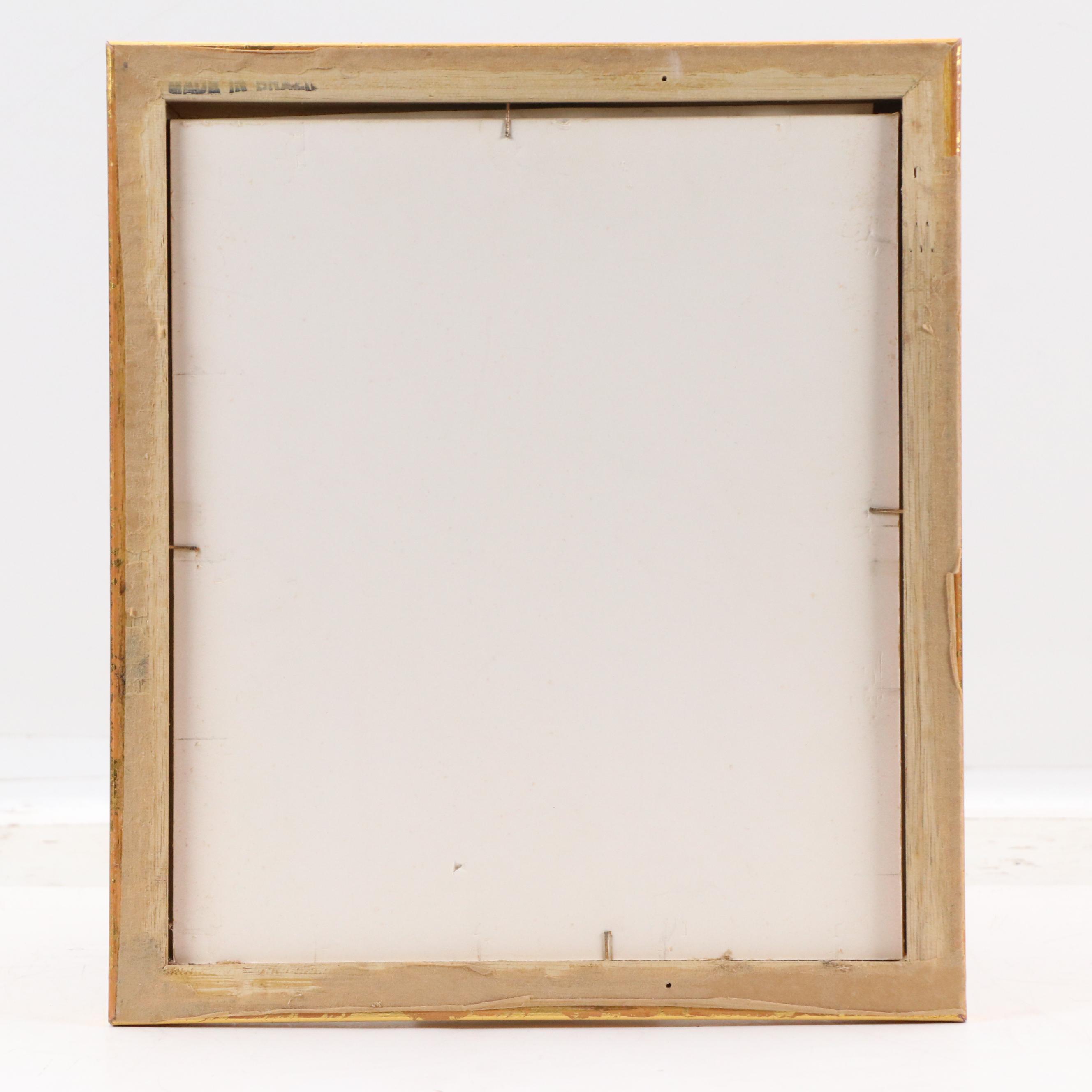 Cubist Inspired Oil Painting of Smiling Figure, Late 20th - 21st Century