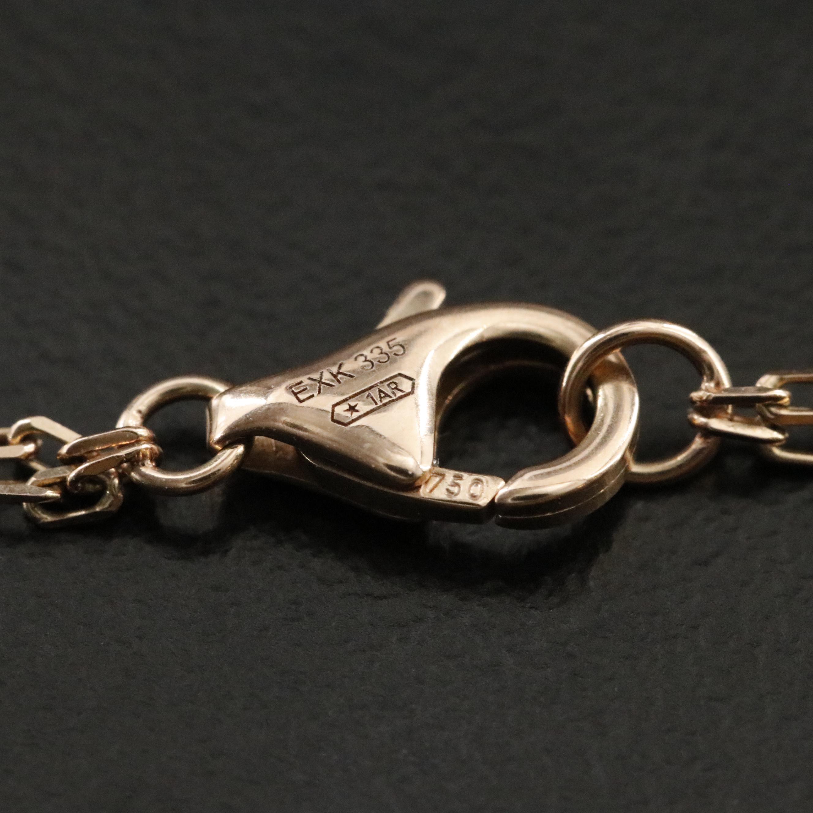 Cartier LOVE 18K Rose Gold Diamond Accented Necklace