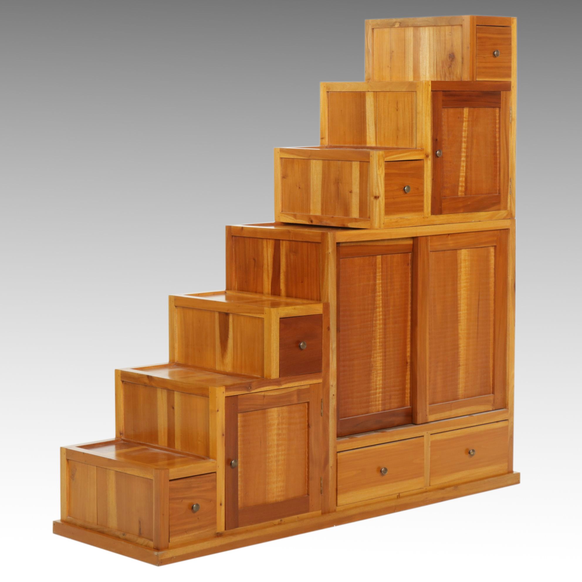 Japanese Style Spruce Tansu Chest