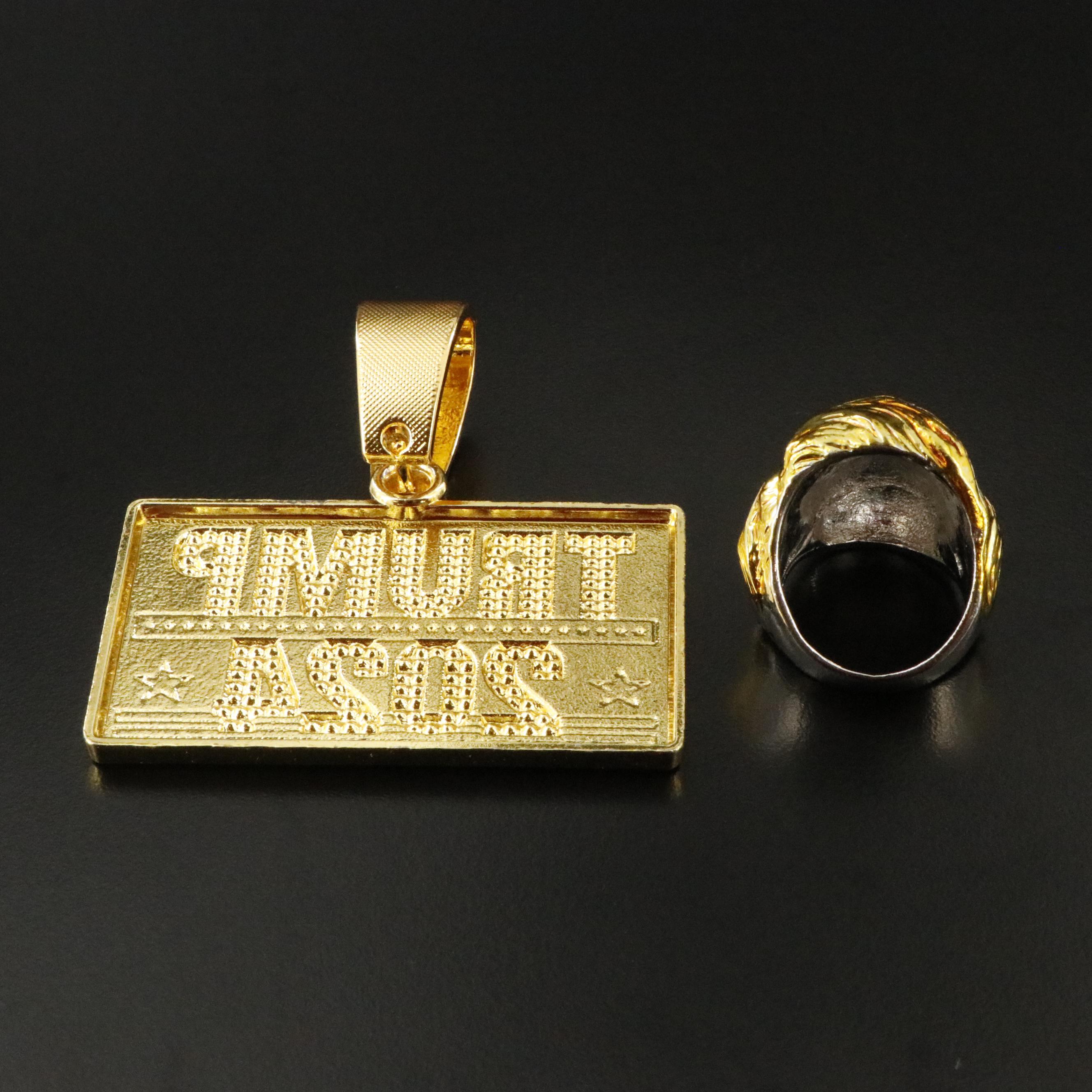 Donald Trump Ring and "Trump 2024" Pendant