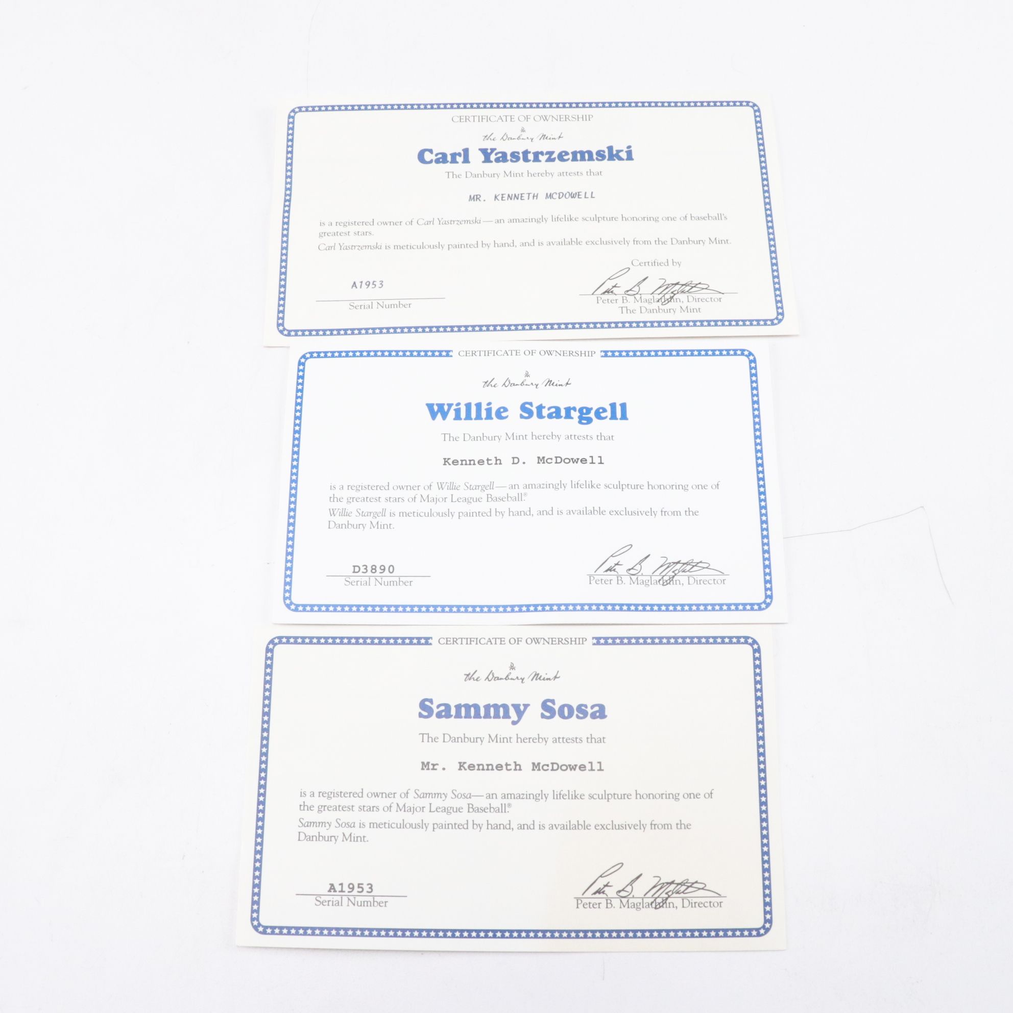 Danbury Mint Jackie Robinson, Sammy Sosa & Other MLB Statues