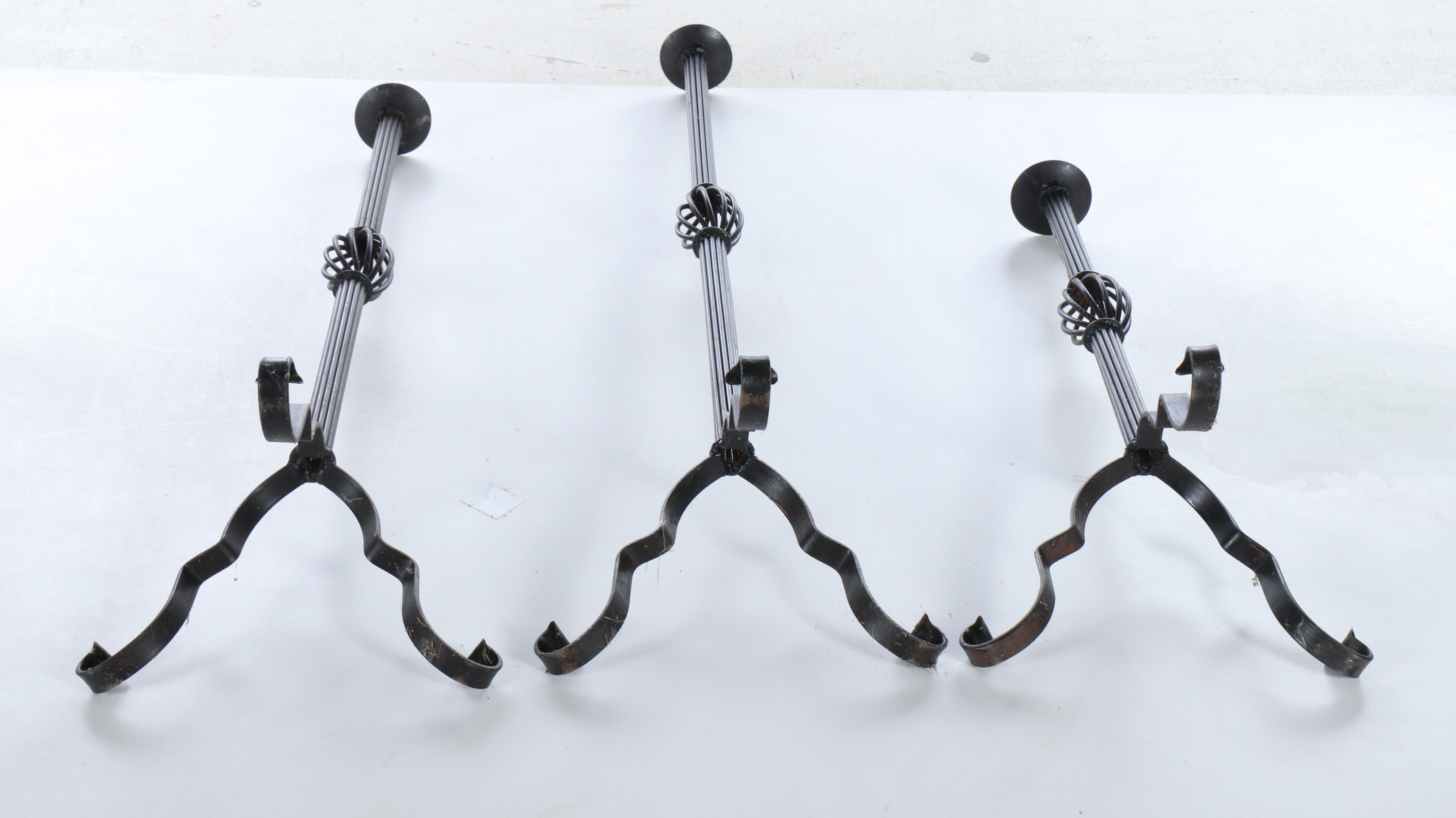 Tripod Pillar Metal Candle Holders