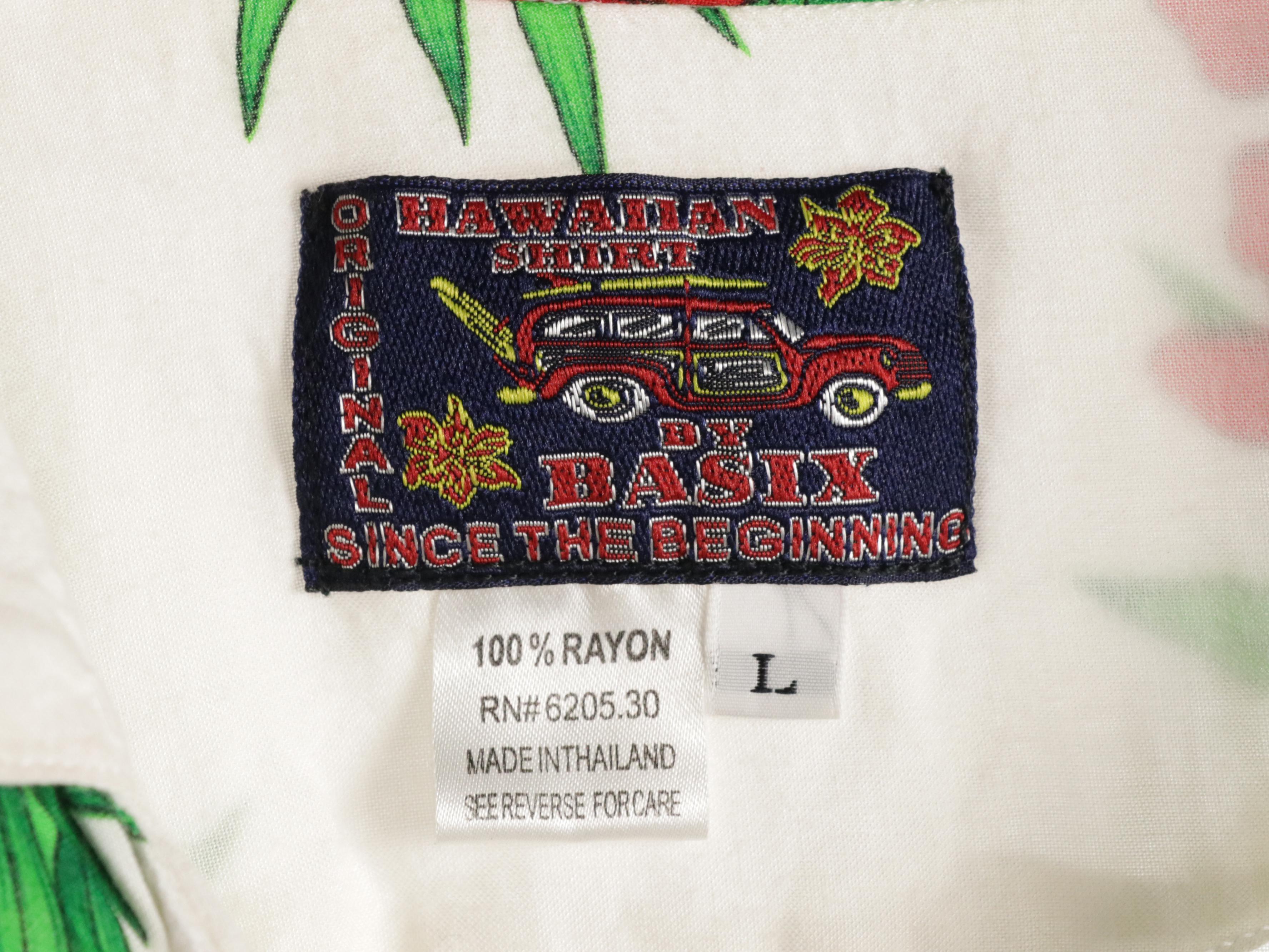 Men's Vintage Red Dragon, Blueprint Label, and Basix Printed Hawaiian Shirts