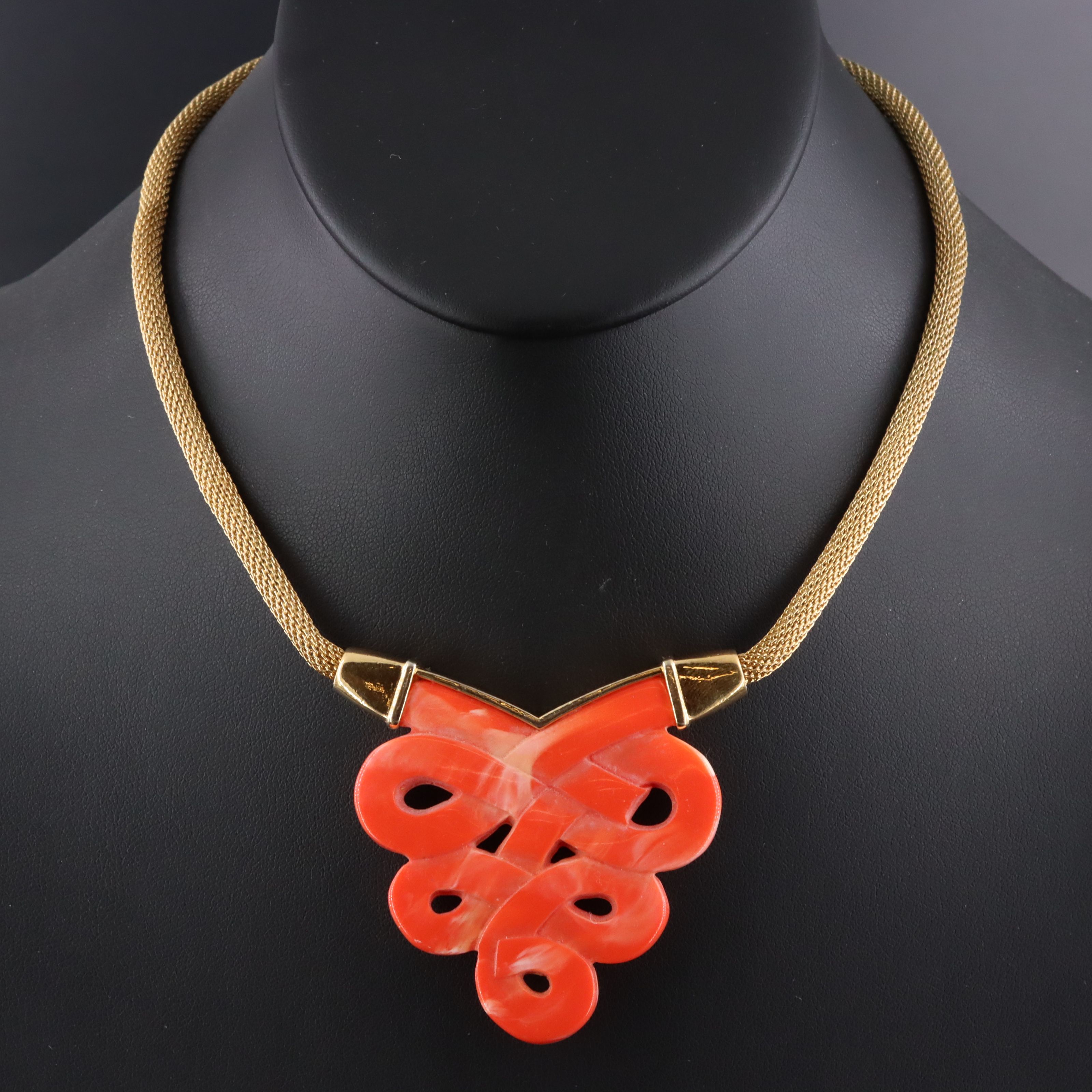 1970s Givenchy Chinese Knot Necklace