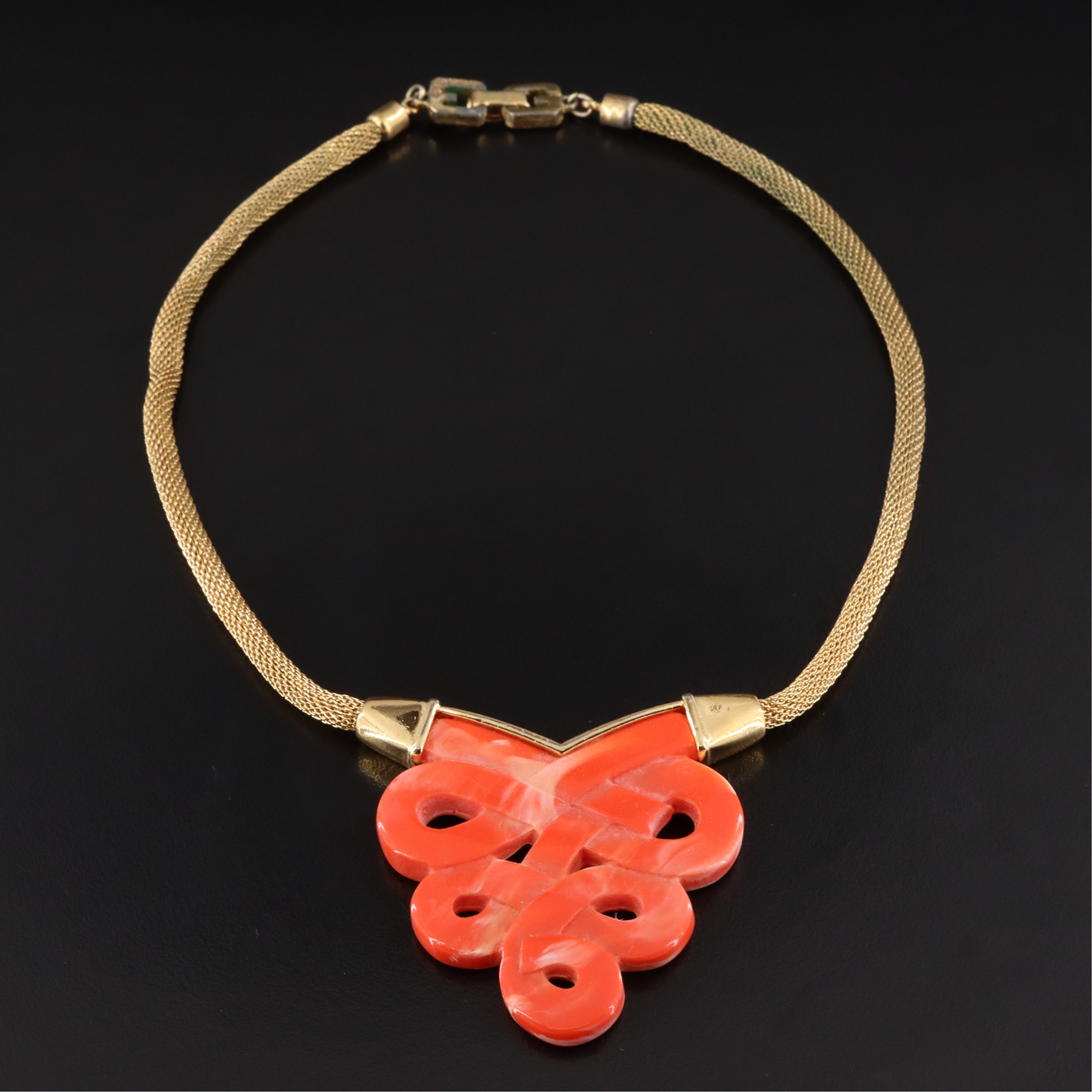 1970s Givenchy Chinese Knot Necklace