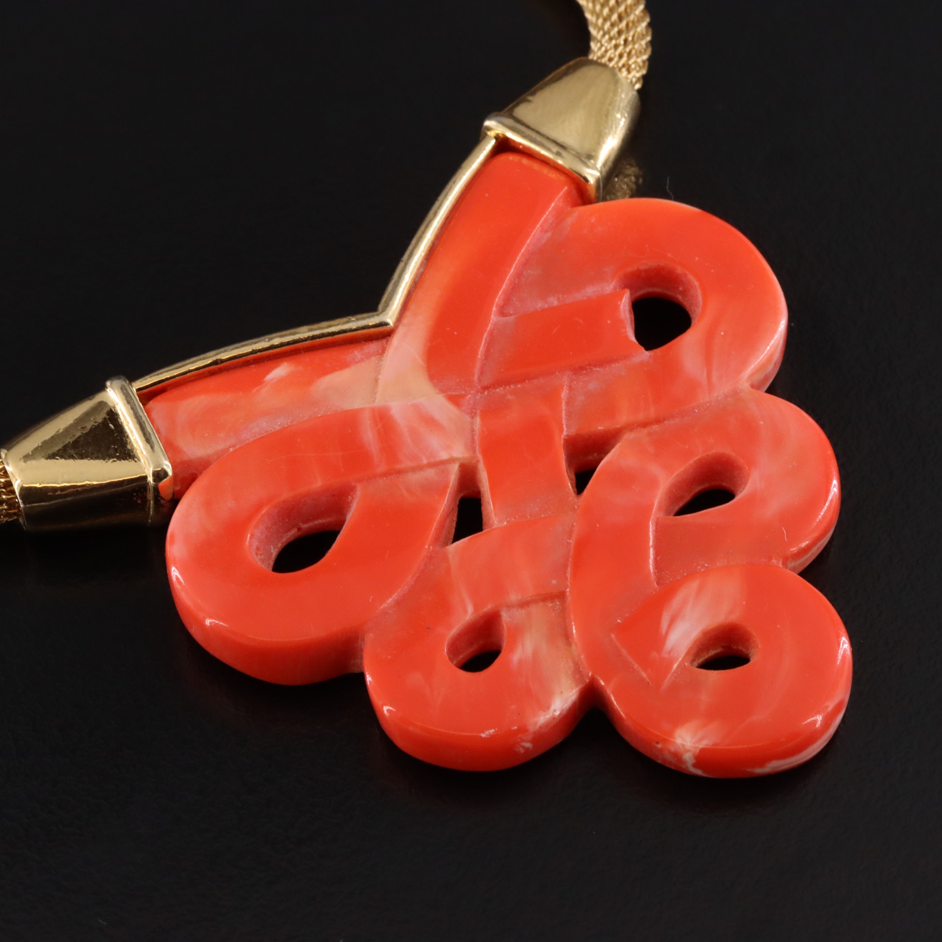 1970s Givenchy Chinese Knot Necklace