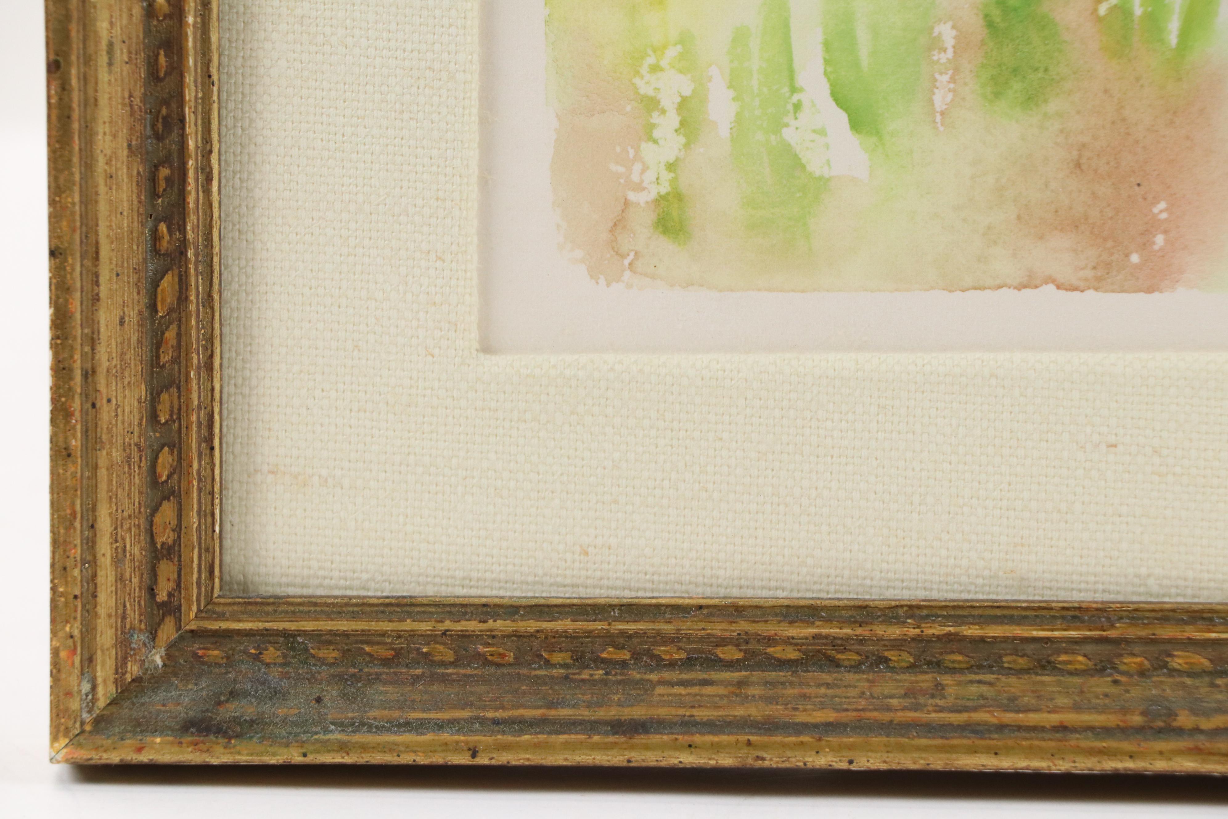 Catherine Zimmerman Watercolor Painting of Tulips, 1982