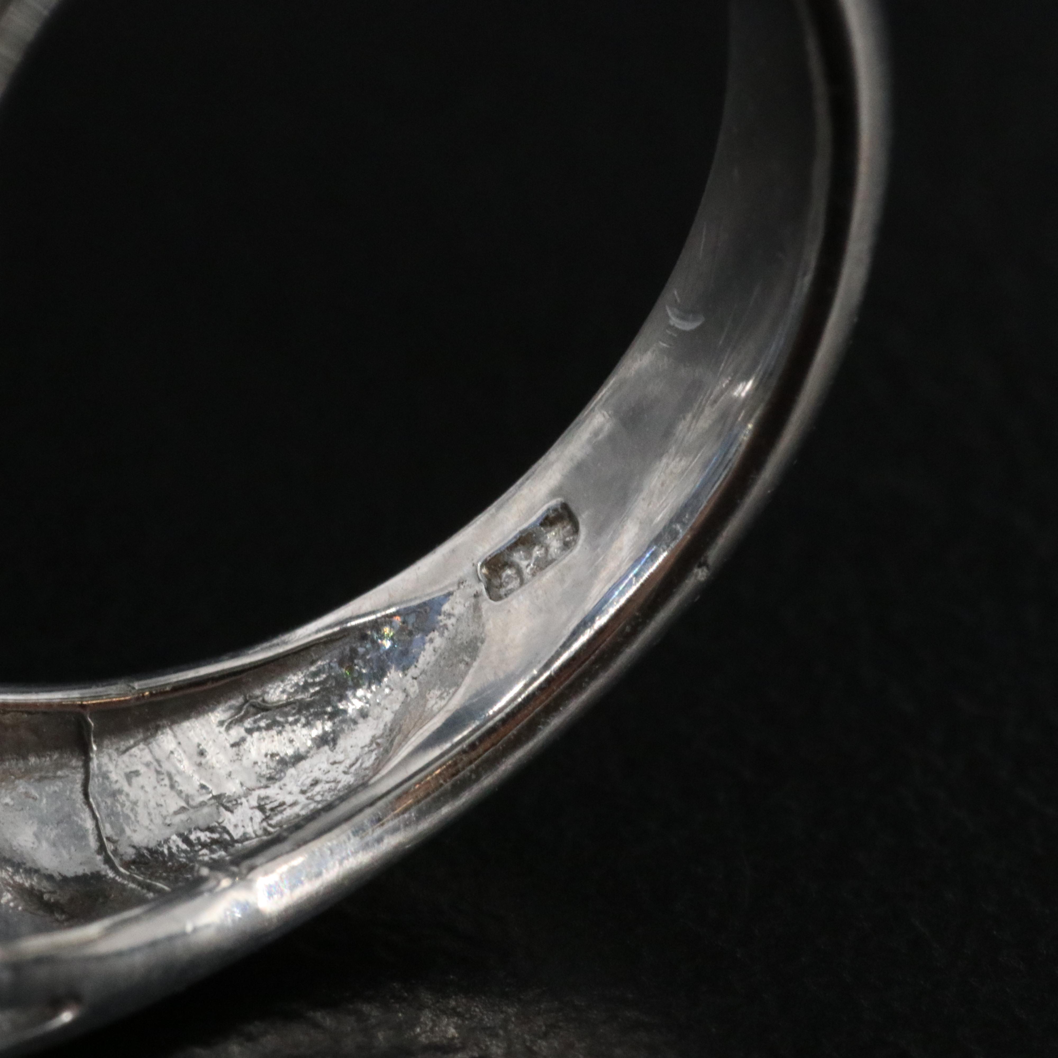 Sterling Kyanite and Emerald Ring