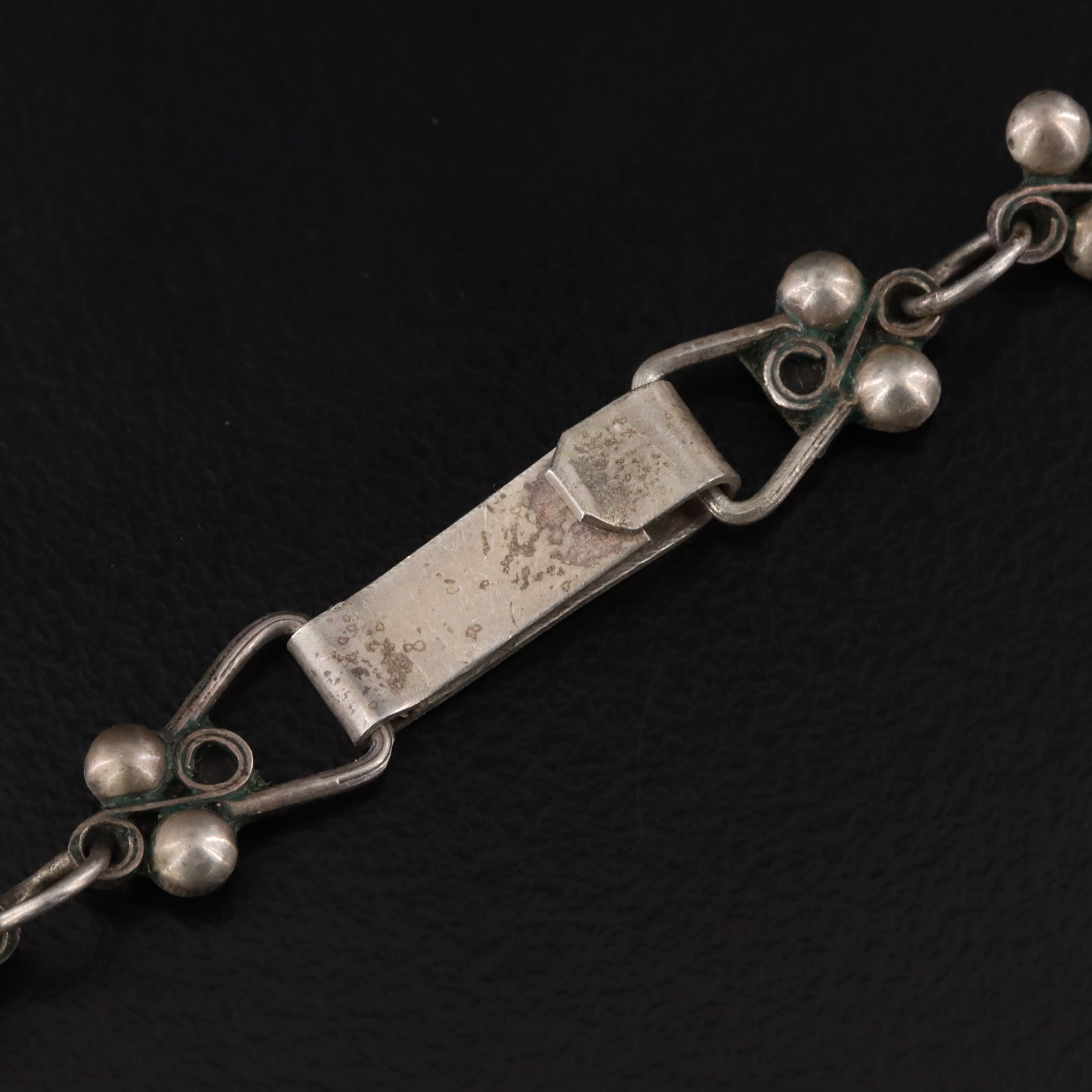 Mexican Modernist Sterling Amethyst Glass Jewelry Set