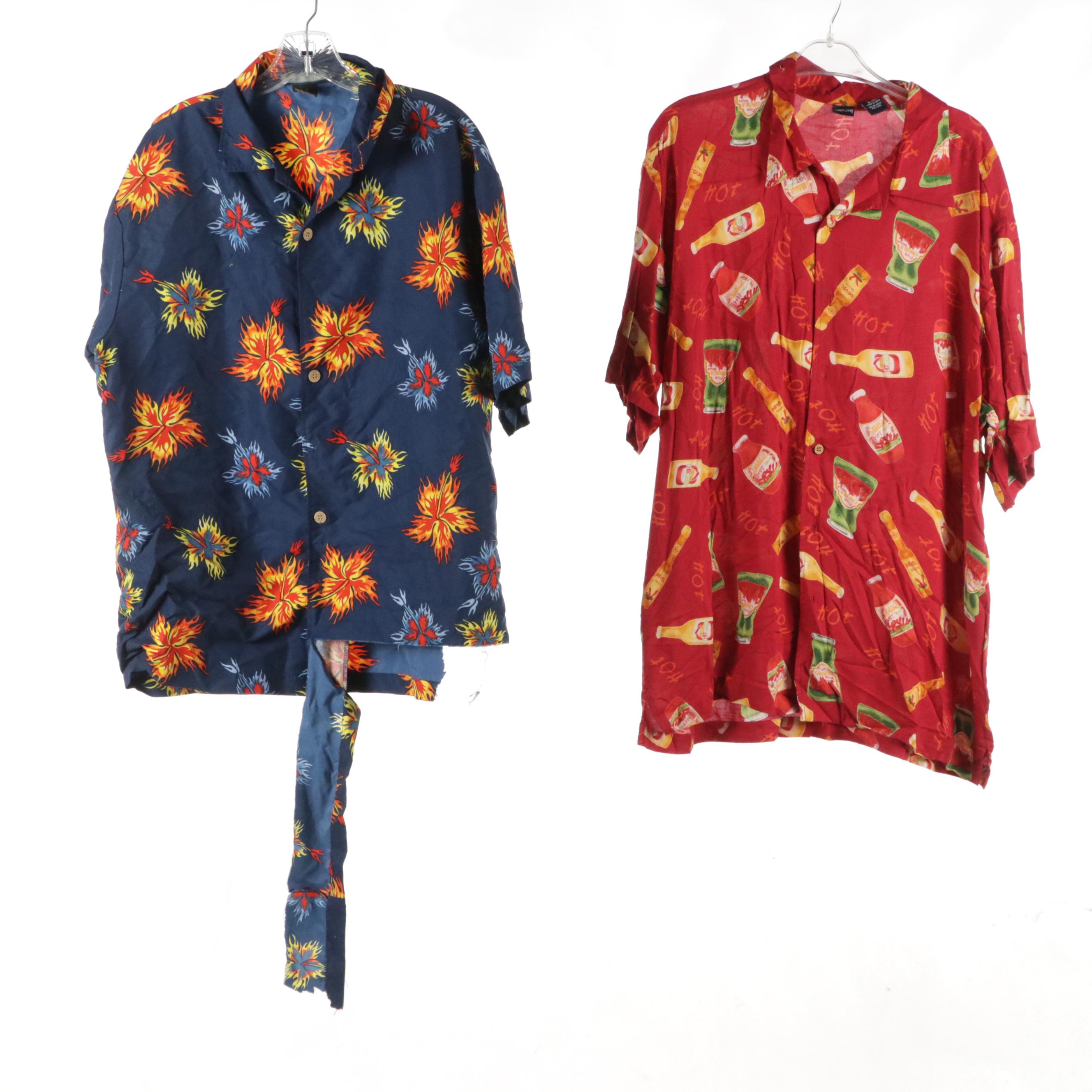 Men's Pierre Cardin, Cherokee, and More Novelty Printed and Hawaiian Shirts