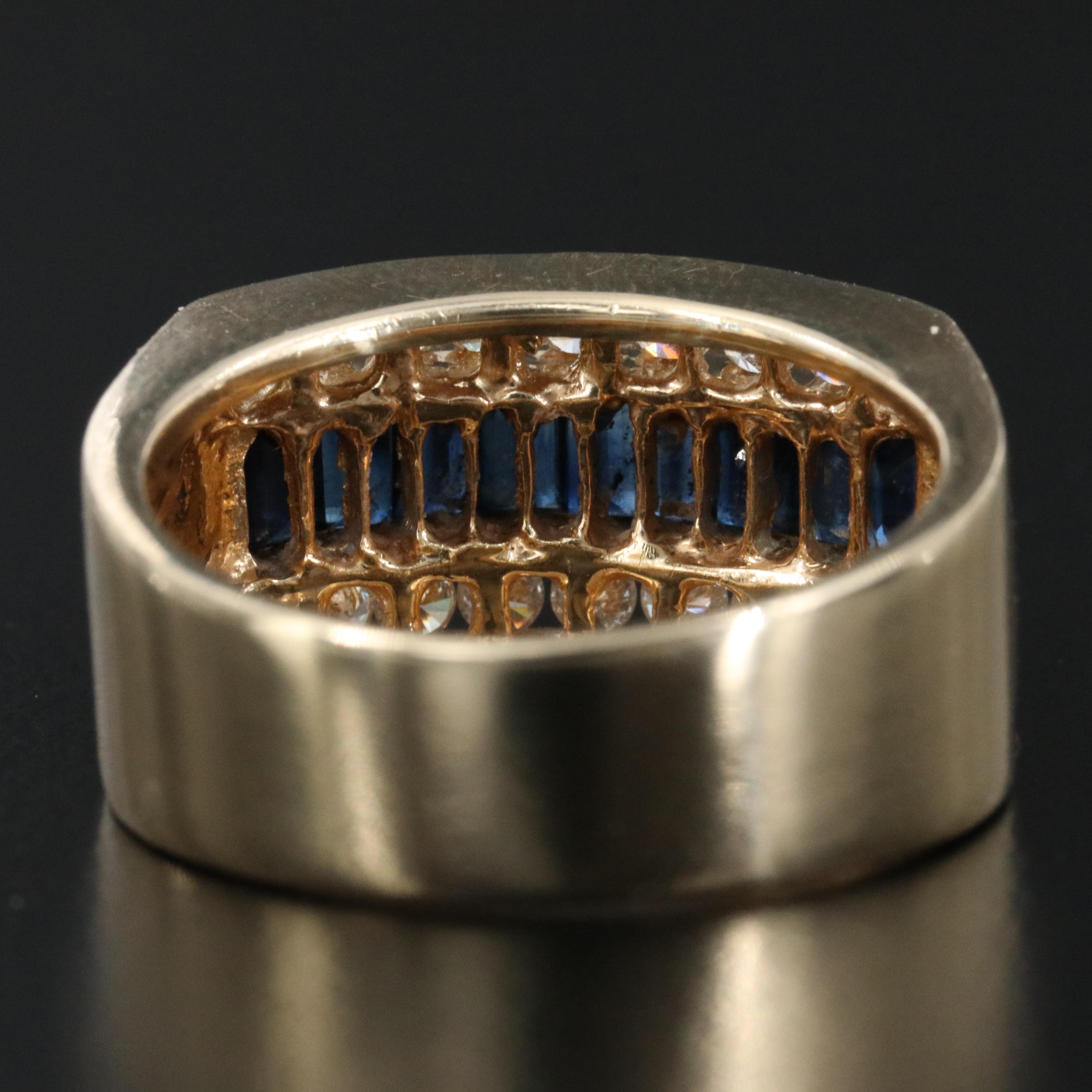 14K Sapphire and Diamond Ring