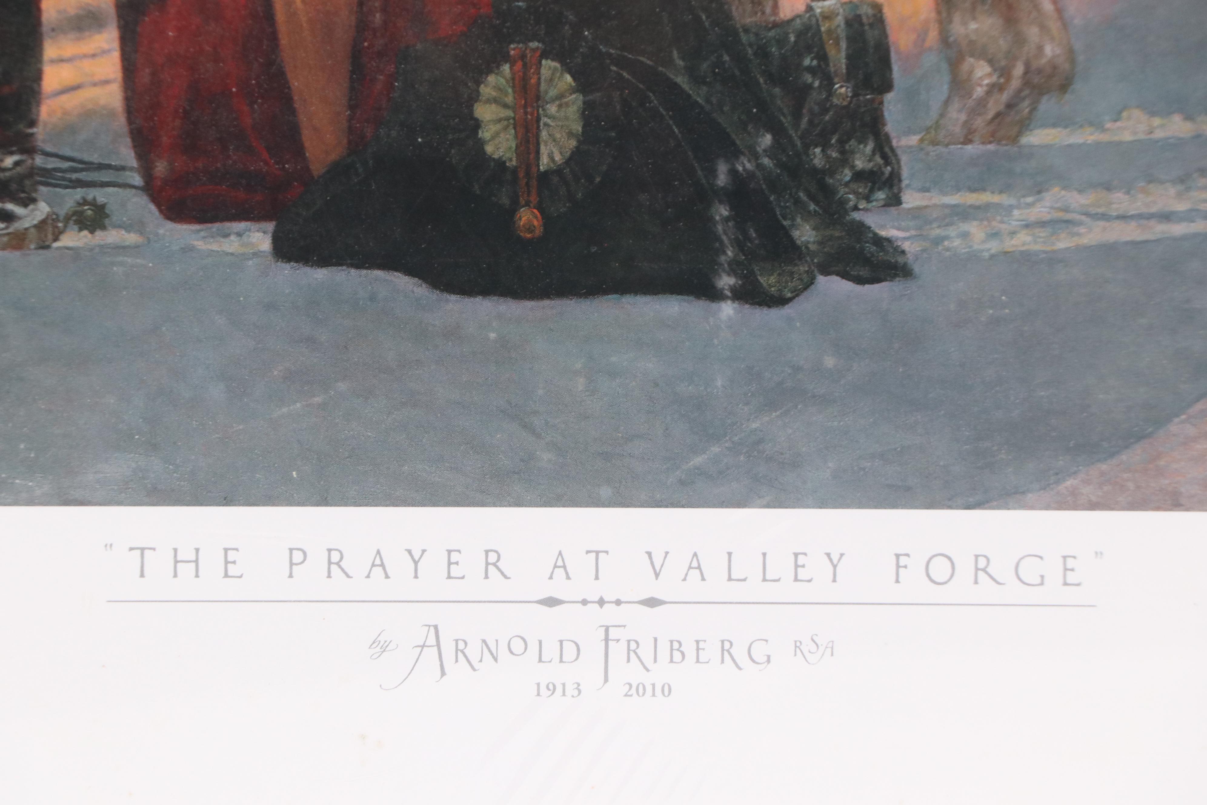 Offset Lithograph After Arnold Friberg "The Prayer at Valley Forge," 2007