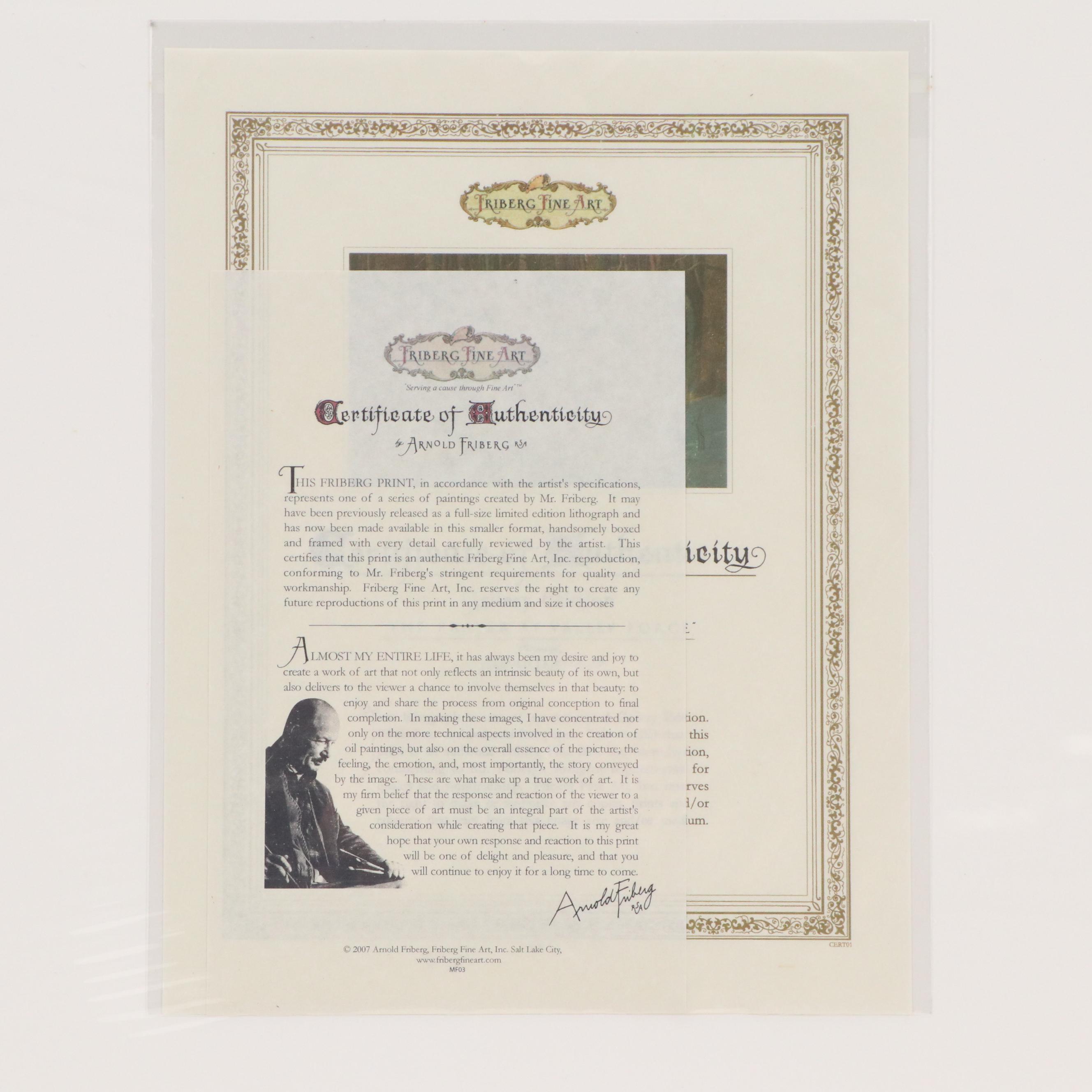 Offset Lithograph After Arnold Friberg "The Prayer at Valley Forge," 2007