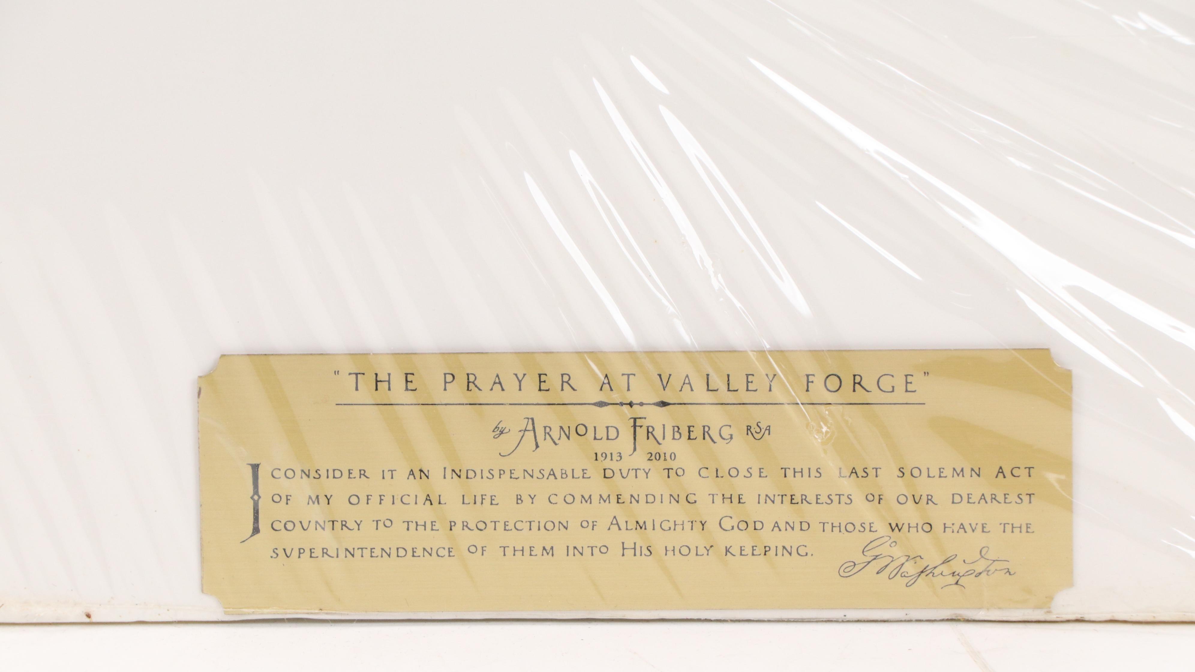 Offset Lithograph After Arnold Friberg "The Prayer at Valley Forge," 2007