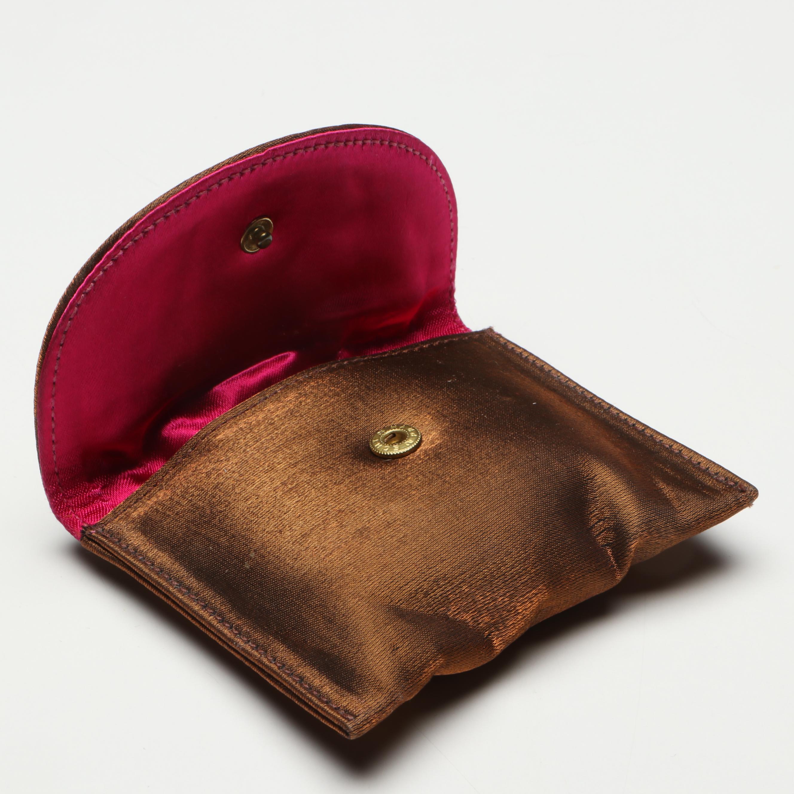 Jay Strongwater Enameled Floral Compact Mirror with Case