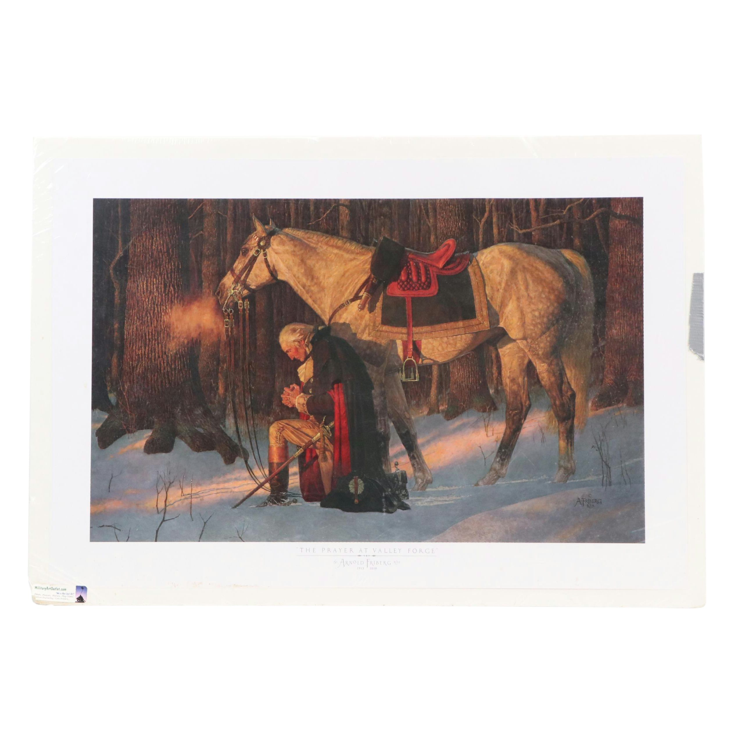 Offset Lithograph After Arnold Friberg "The Prayer at Valley Forge," 2007