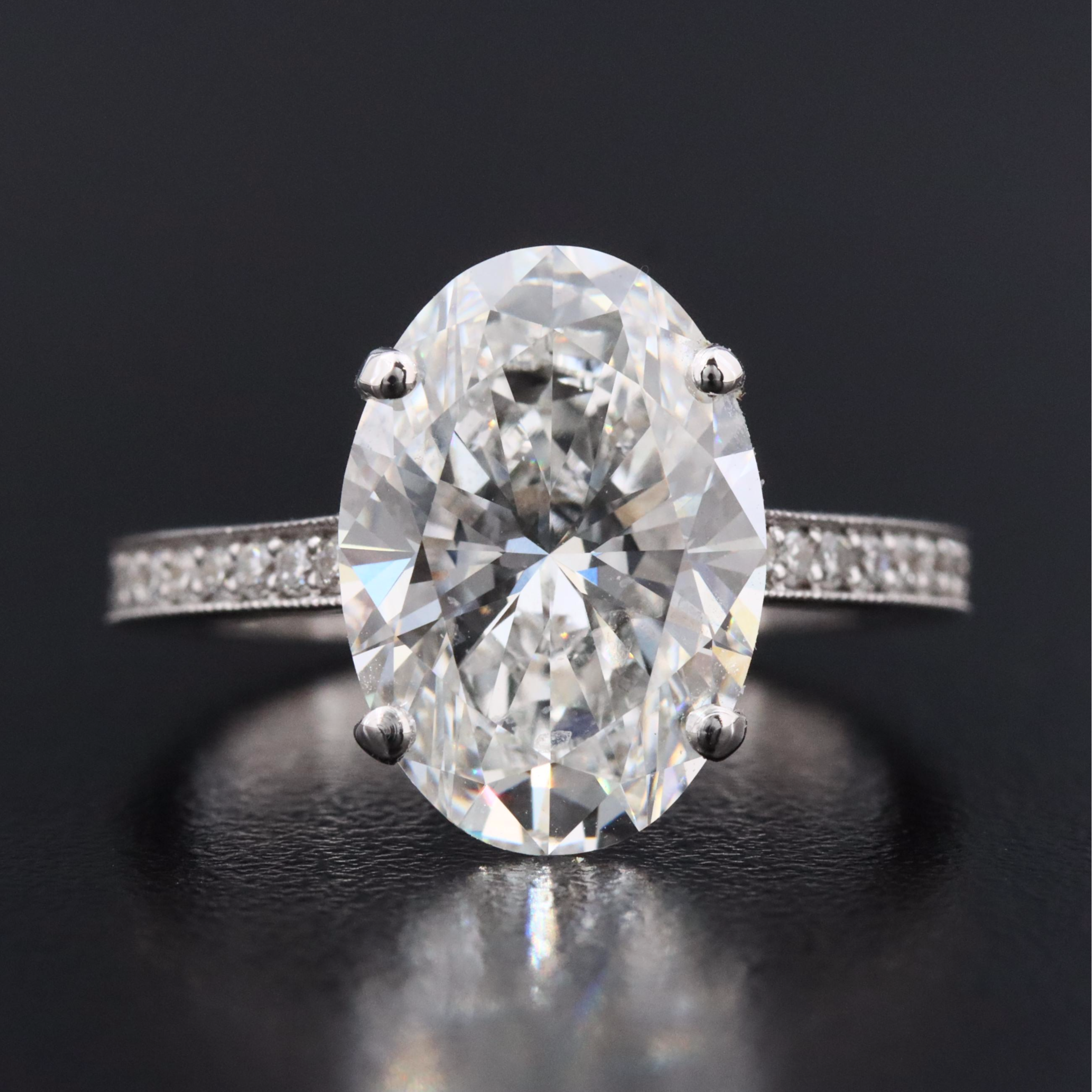 14K 5.33 CTW Lab Grown Diamond Ring with IGI Report