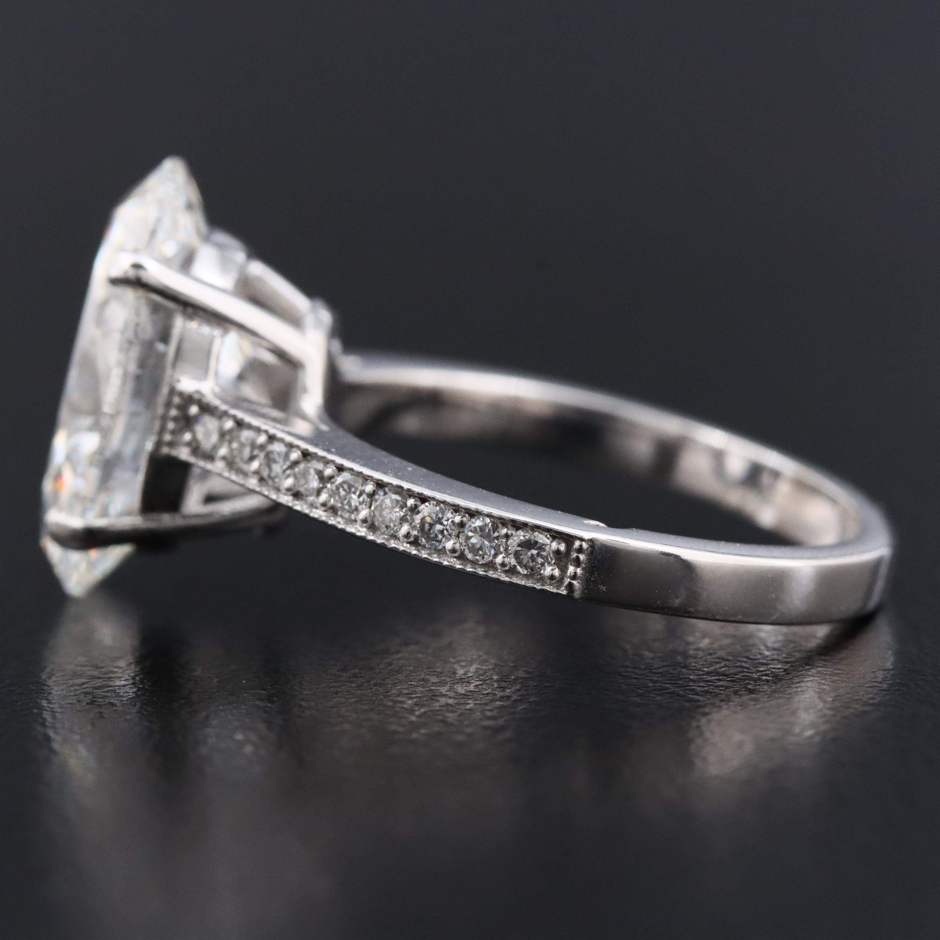 14K 5.33 CTW Lab Grown Diamond Ring with IGI Report