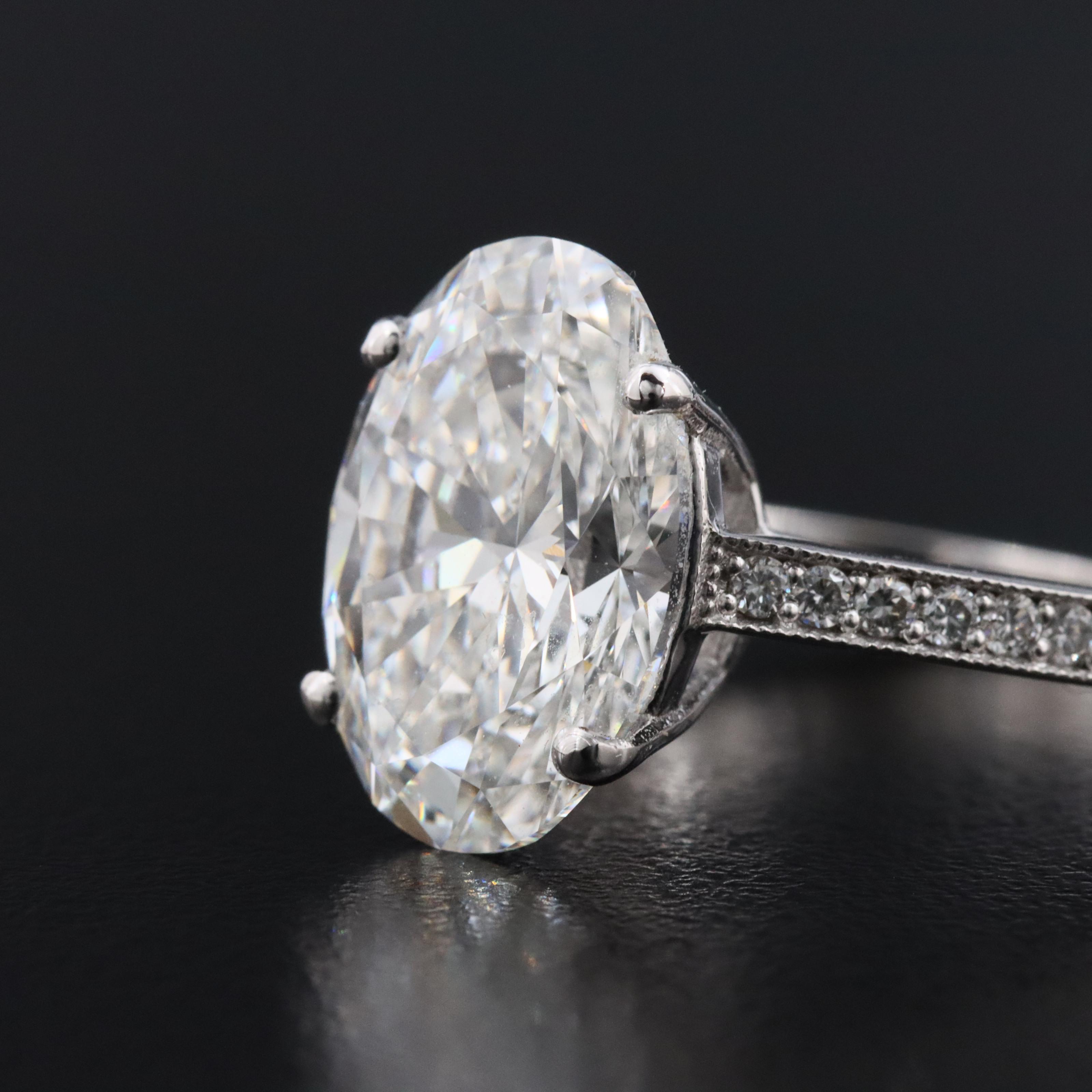 14K 5.33 CTW Lab Grown Diamond Ring with IGI Report