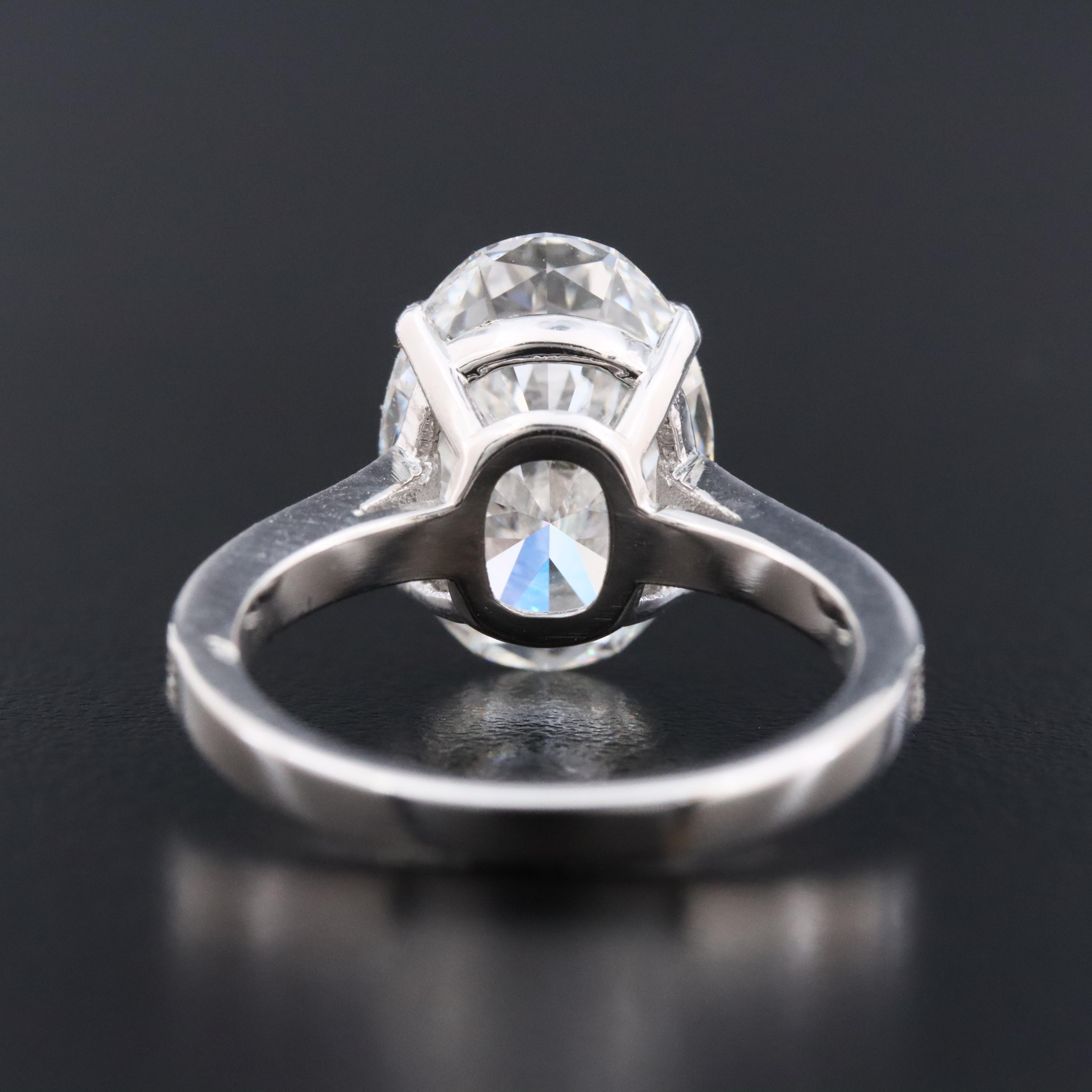 14K 5.33 CTW Lab Grown Diamond Ring with IGI Report