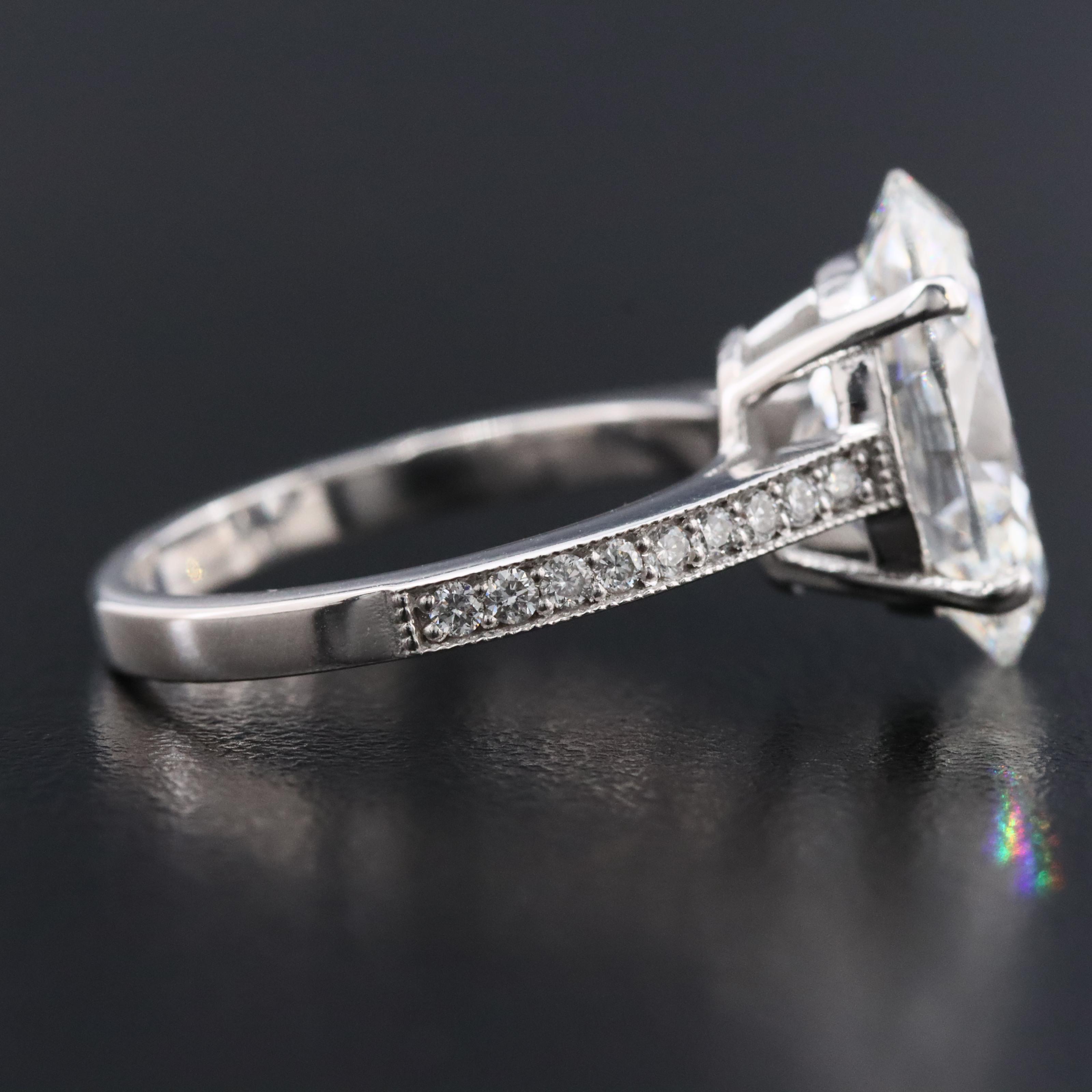 14K 5.33 CTW Lab Grown Diamond Ring with IGI Report