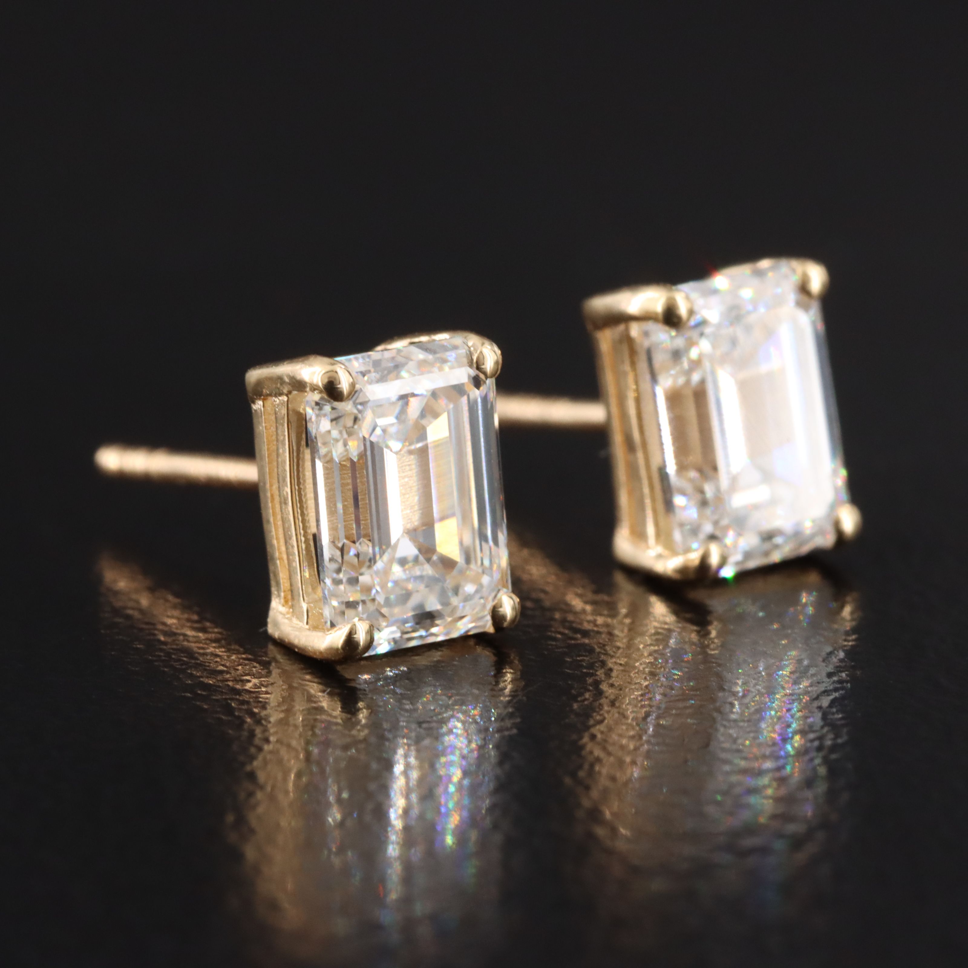 18K 2.84 CTW Lab Grown Diamond Earrings with IGI Reports