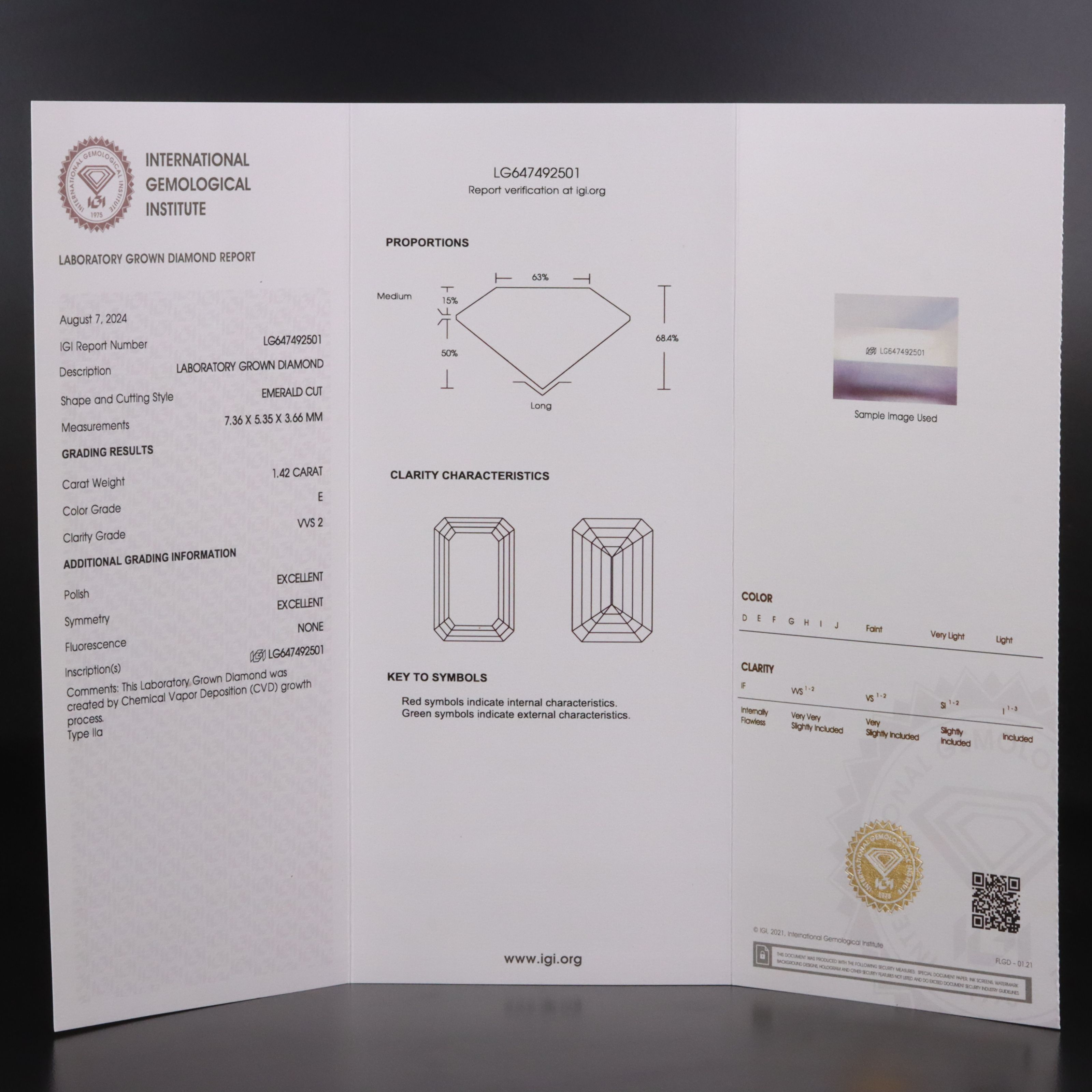 18K 2.84 CTW Lab Grown Diamond Earrings with IGI Reports