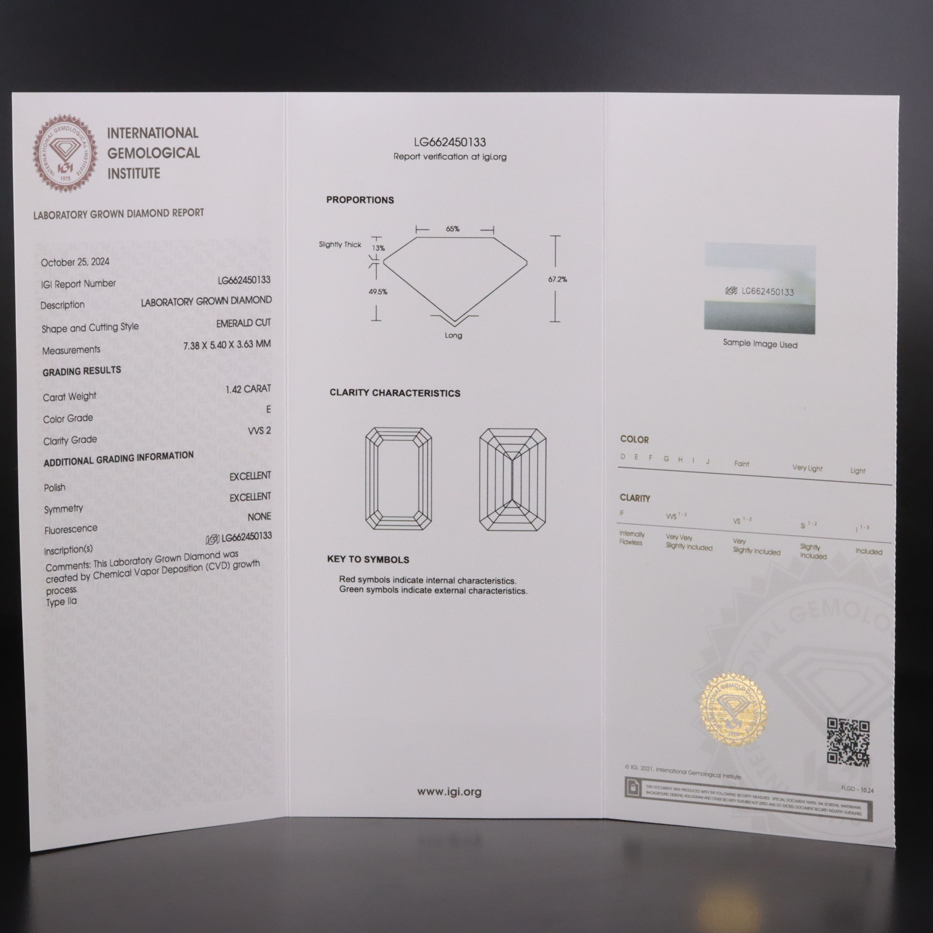 18K 2.84 CTW Lab Grown Diamond Earrings with IGI Reports