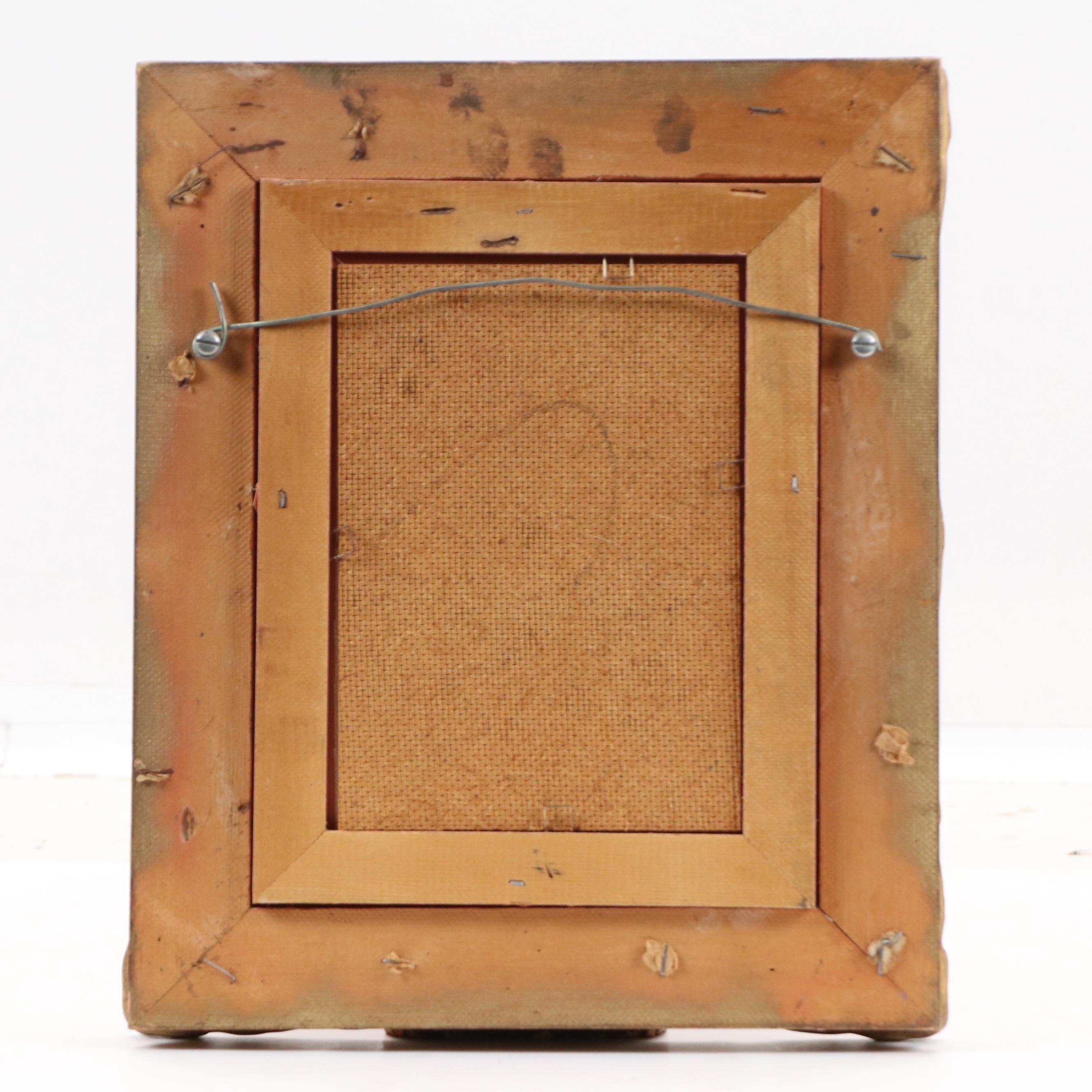 Robert Cox Still Life Oil Painting of White Roses, 20th Century