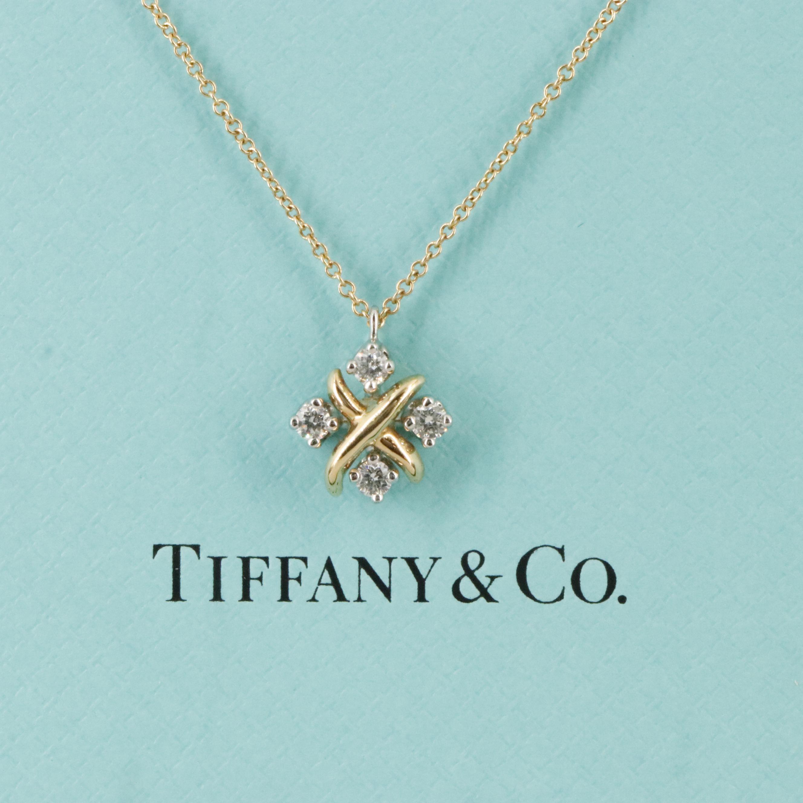 Tiffany & Co. Sixteen Stone by Tiffany 18K Platinum, 0.24 CTW Diamond Necklace