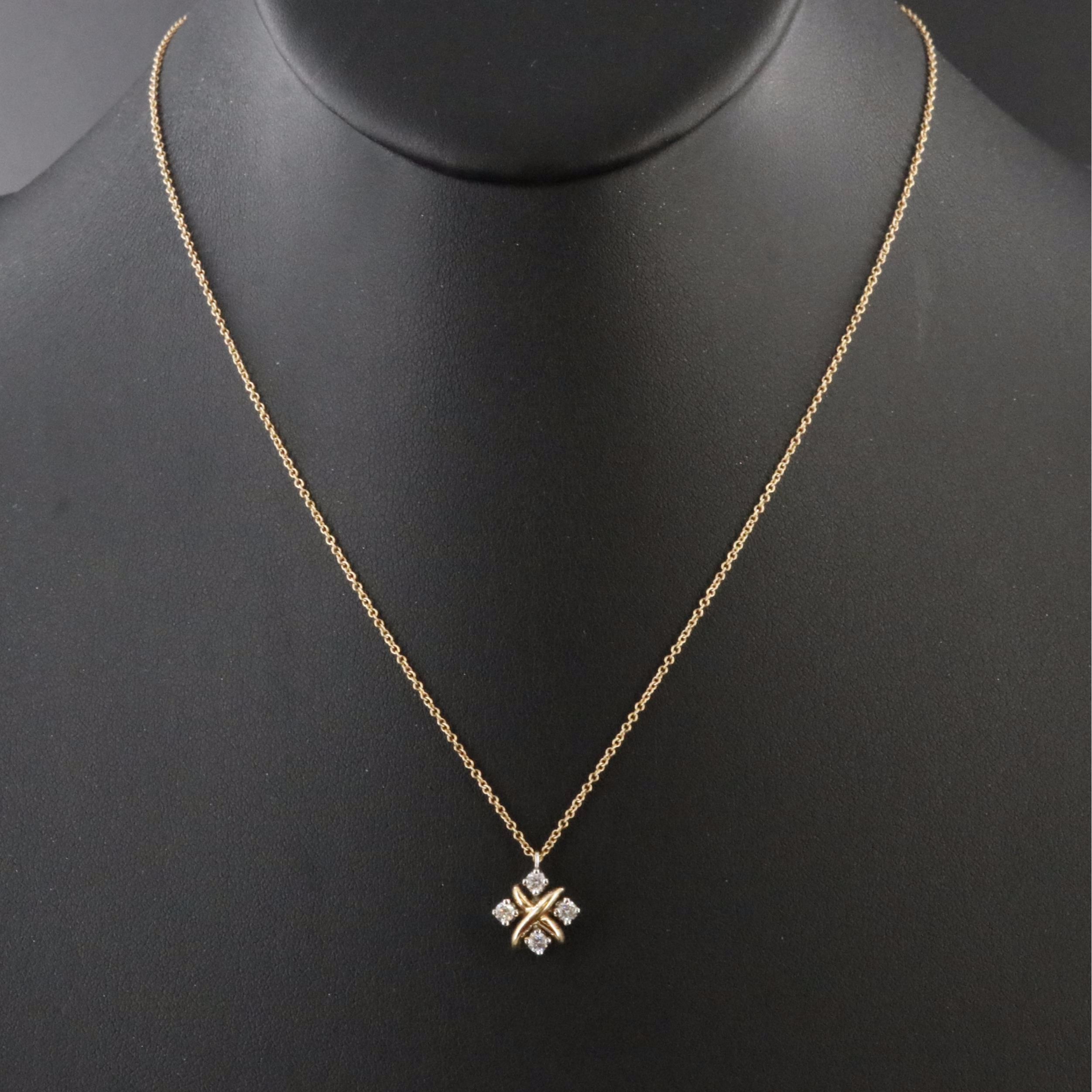 Tiffany & Co. Sixteen Stone by Tiffany 18K Platinum, 0.24 CTW Diamond Necklace