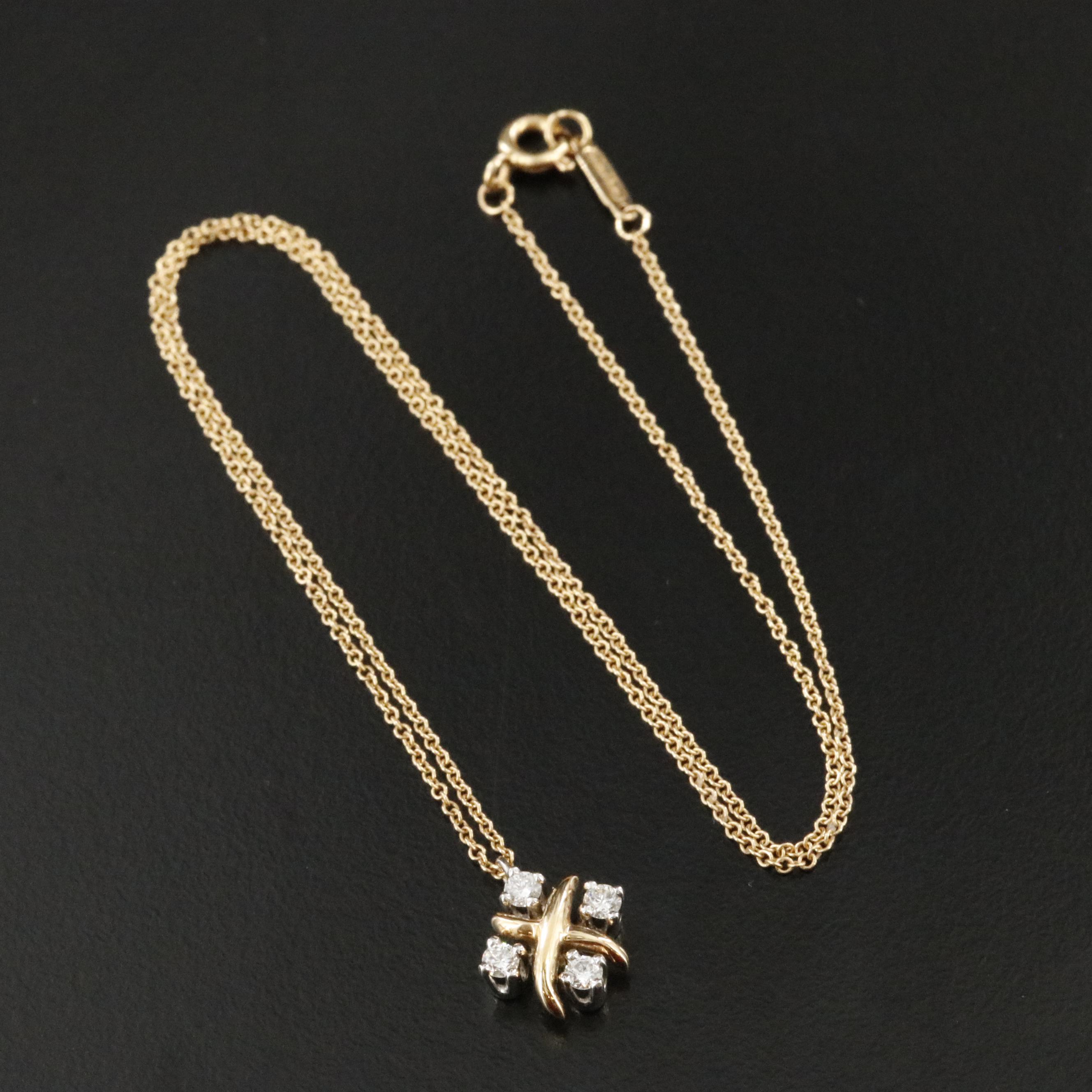 Tiffany & Co. Sixteen Stone by Tiffany 18K Platinum, 0.24 CTW Diamond Necklace