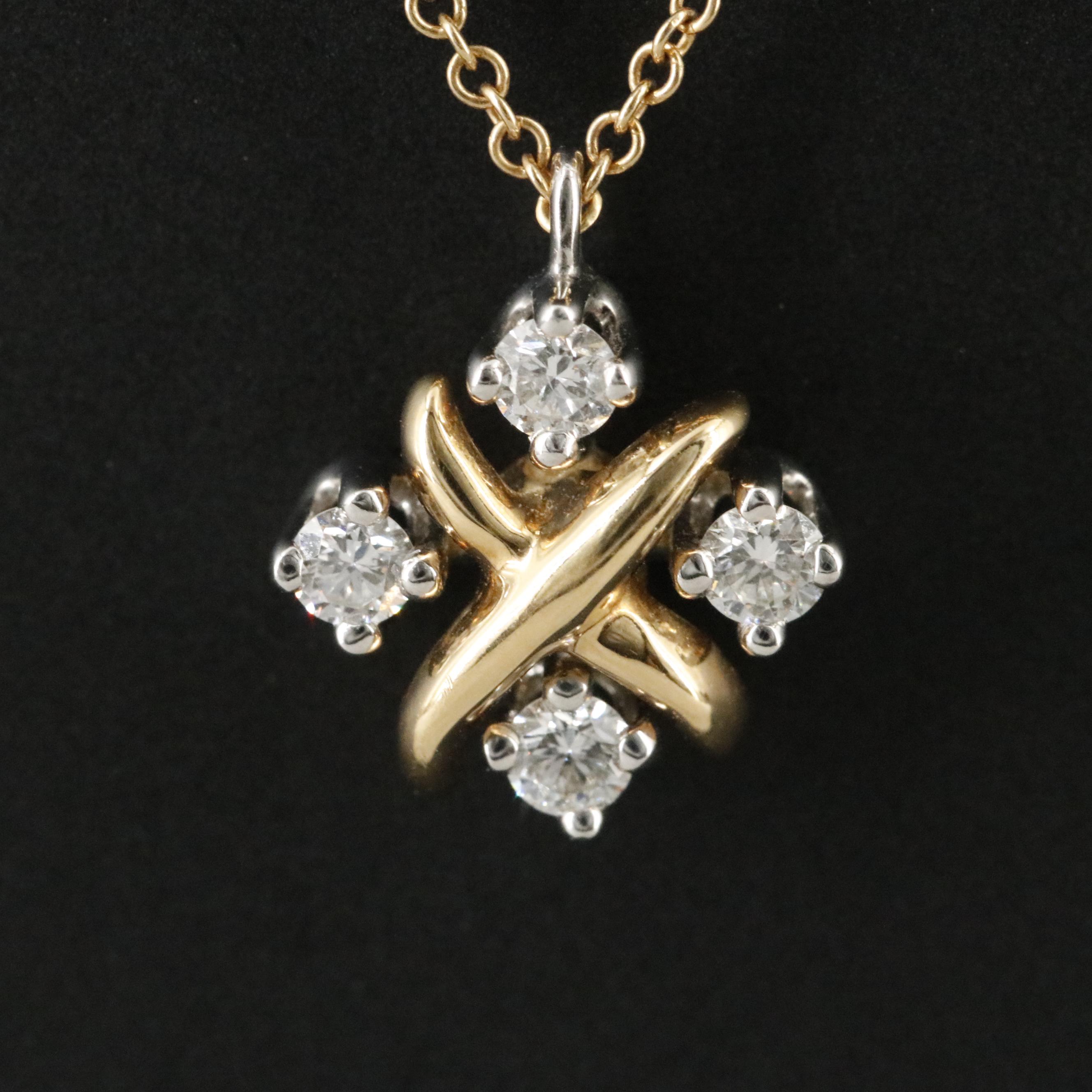 Tiffany & Co. Sixteen Stone by Tiffany 18K Platinum, 0.24 CTW Diamond Necklace