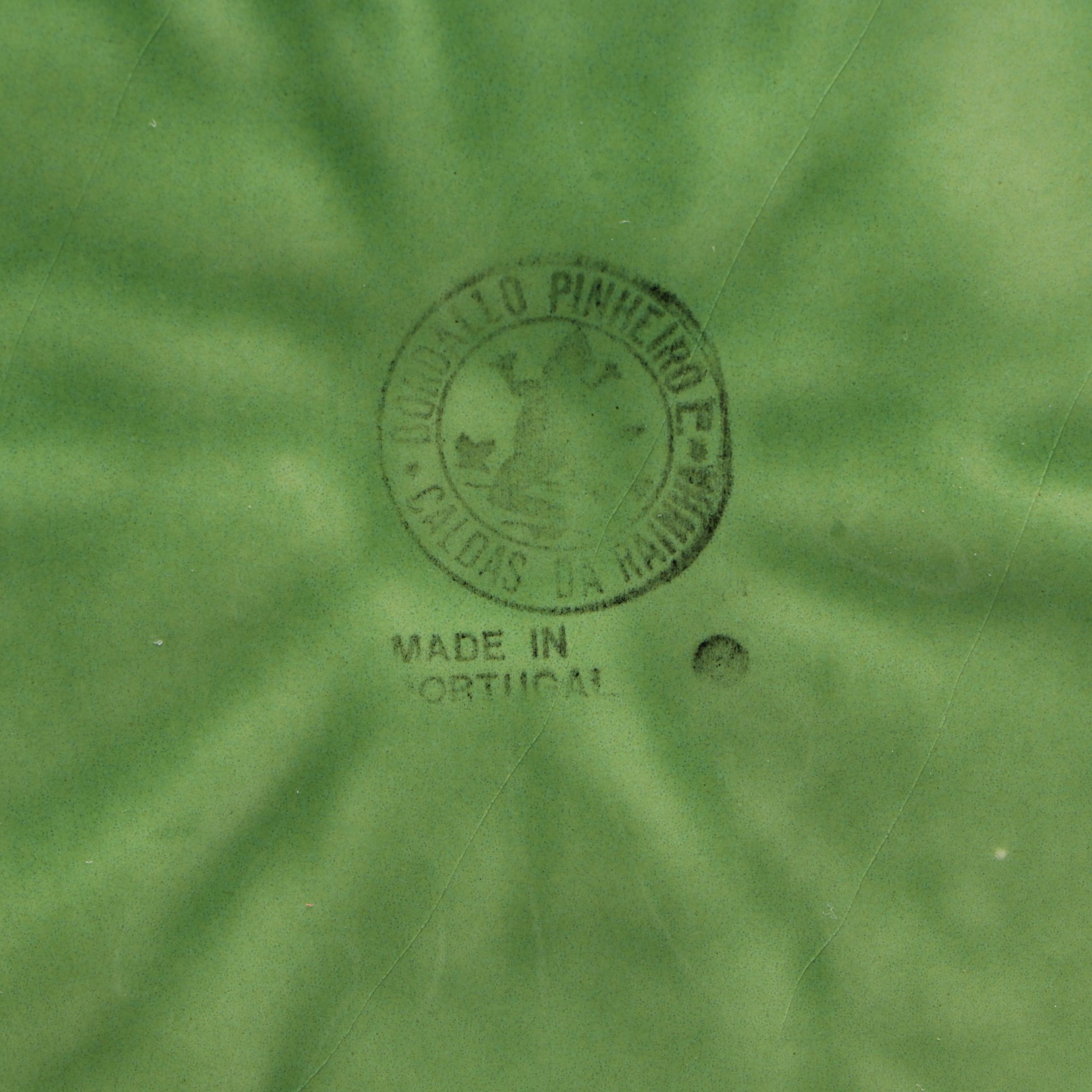 Bordallo Pinhiero "Cabbage" Green Majolica Dinner Plates