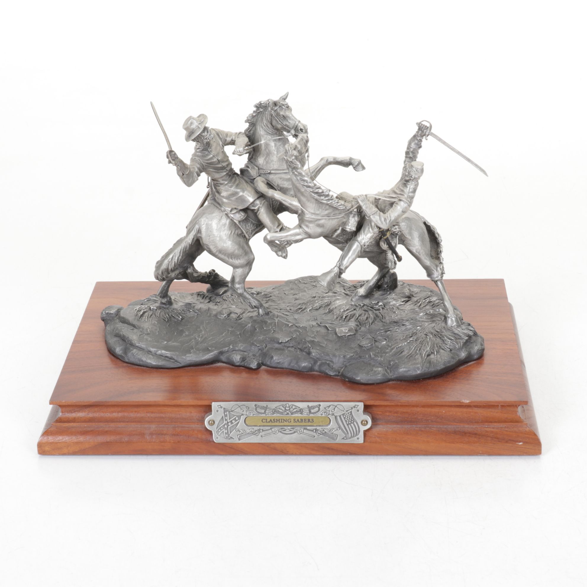 Chilmark "Clashing Sabers" & "The Gentleman Soldier" Pewter Statues