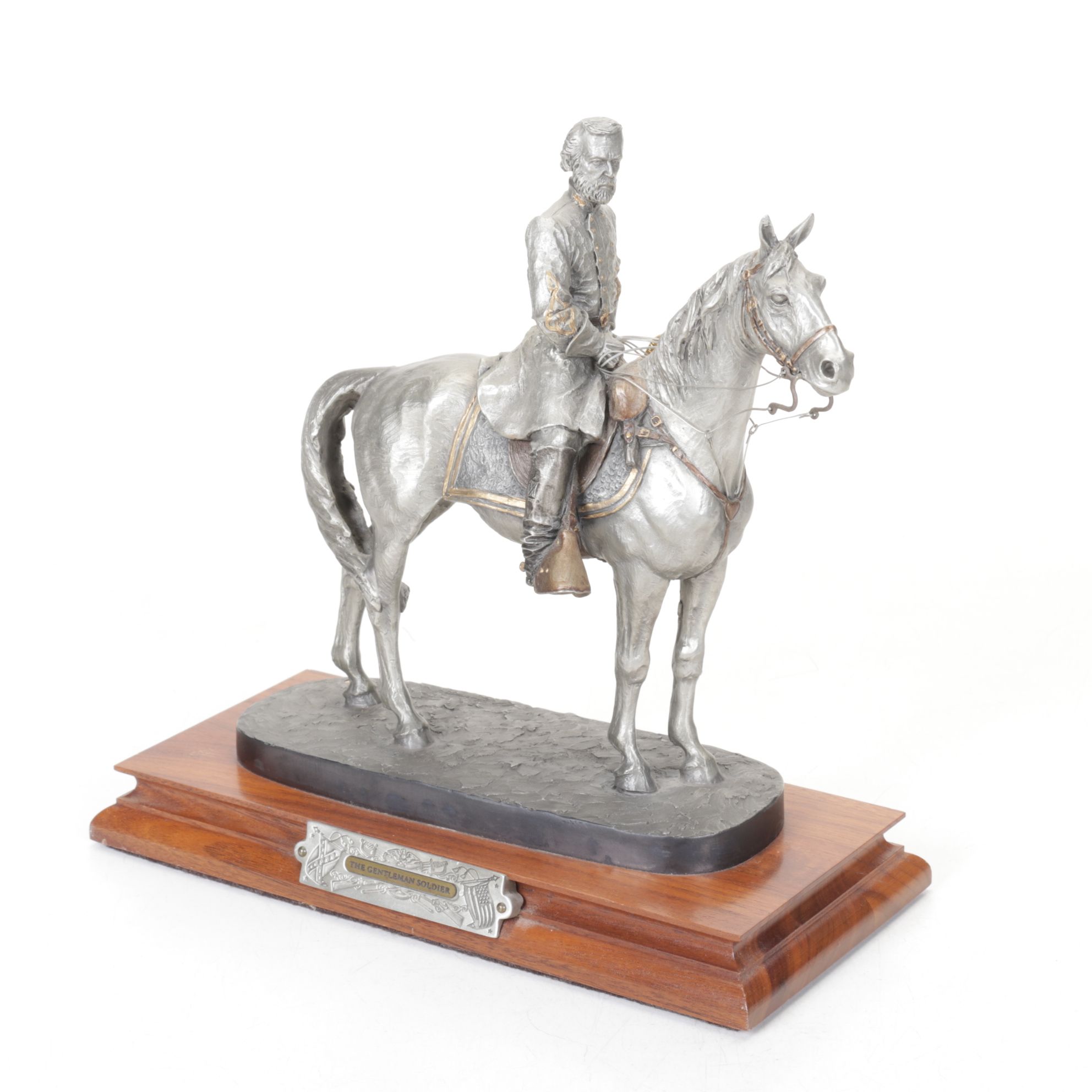 Chilmark "Clashing Sabers" & "The Gentleman Soldier" Pewter Statues