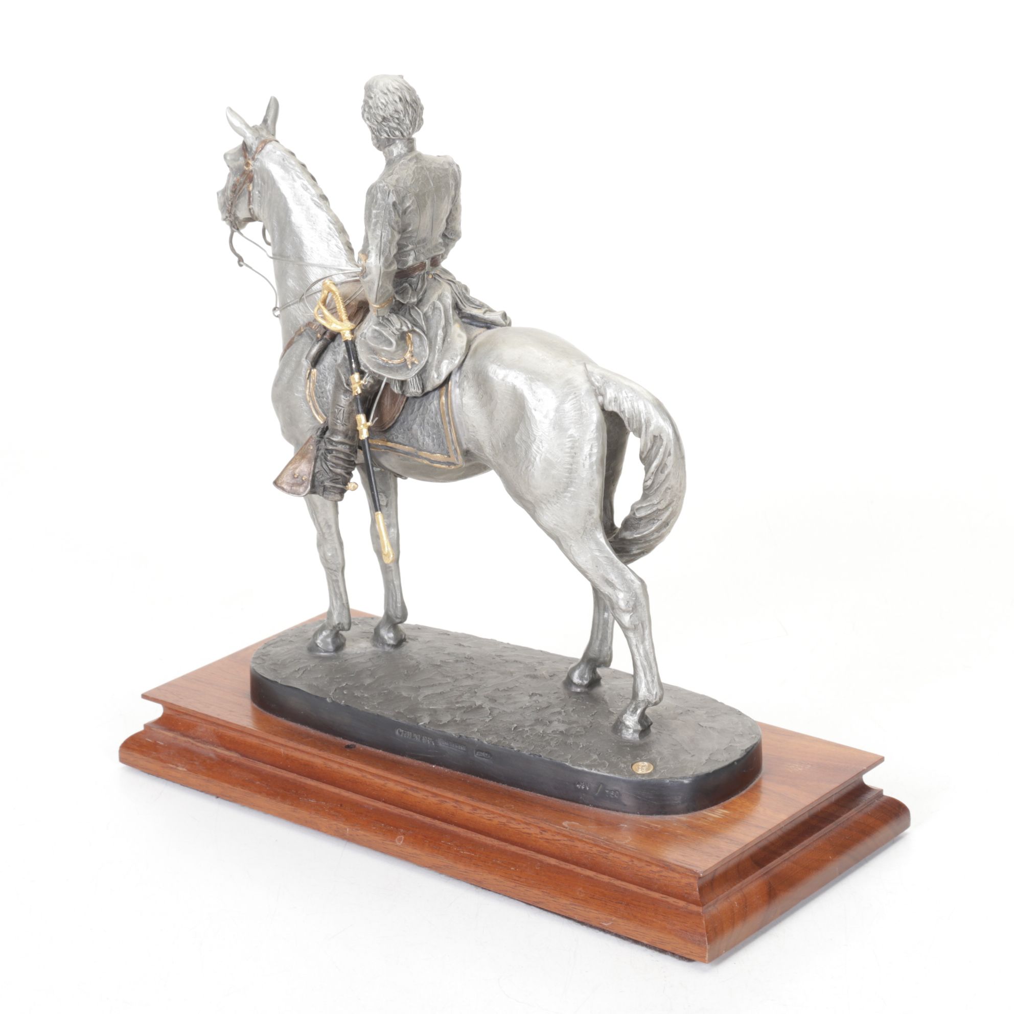 Chilmark "Clashing Sabers" & "The Gentleman Soldier" Pewter Statues