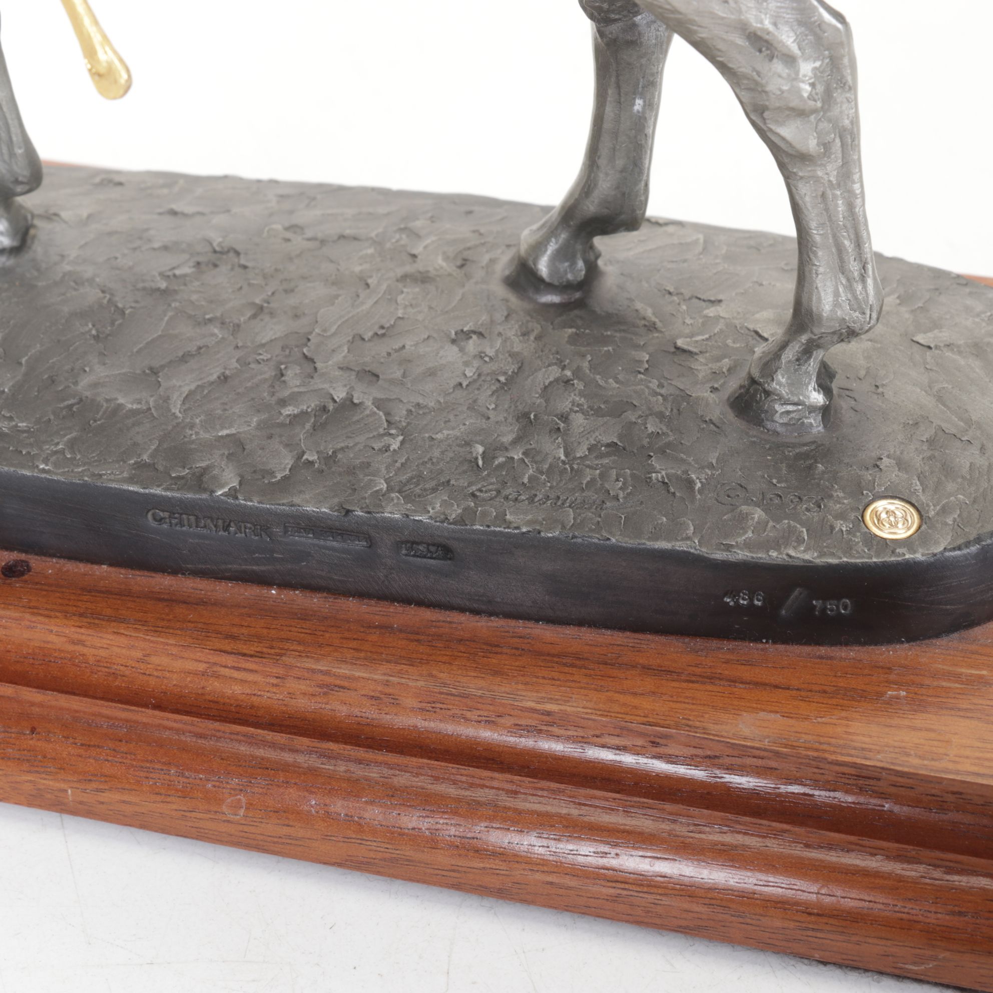 Chilmark "Clashing Sabers" & "The Gentleman Soldier" Pewter Statues