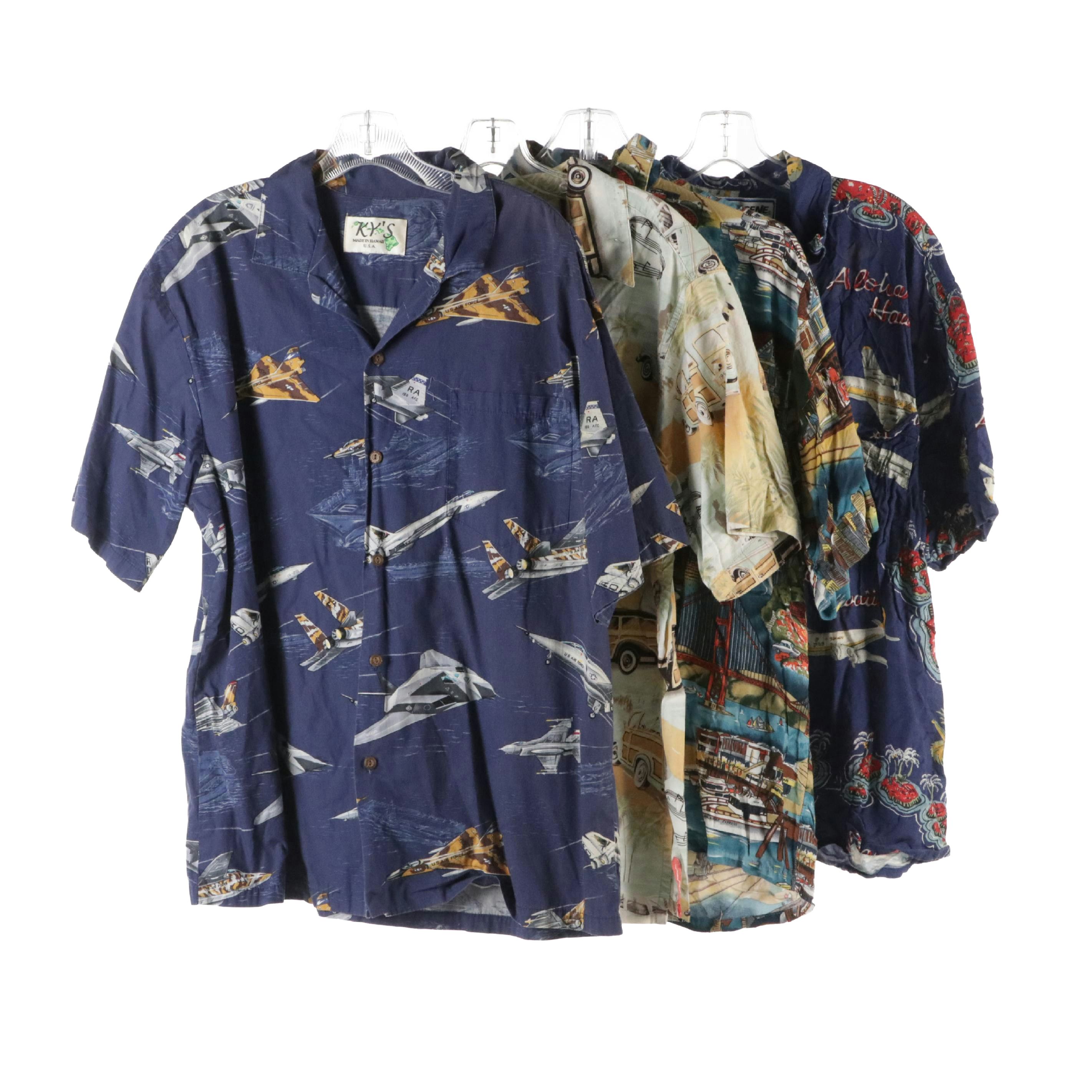 Men's Air Force One, Vintage Cars, Golden Gate Bridge and Other Printed Shirts