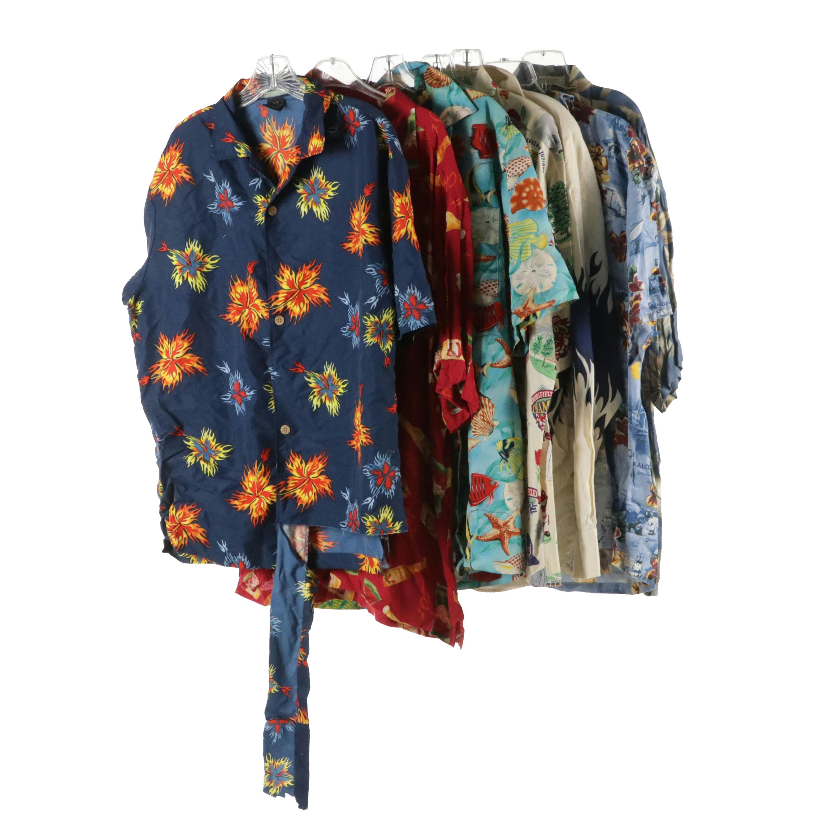 Men's Pierre Cardin, Cherokee, and More Novelty Printed and Hawaiian Shirts