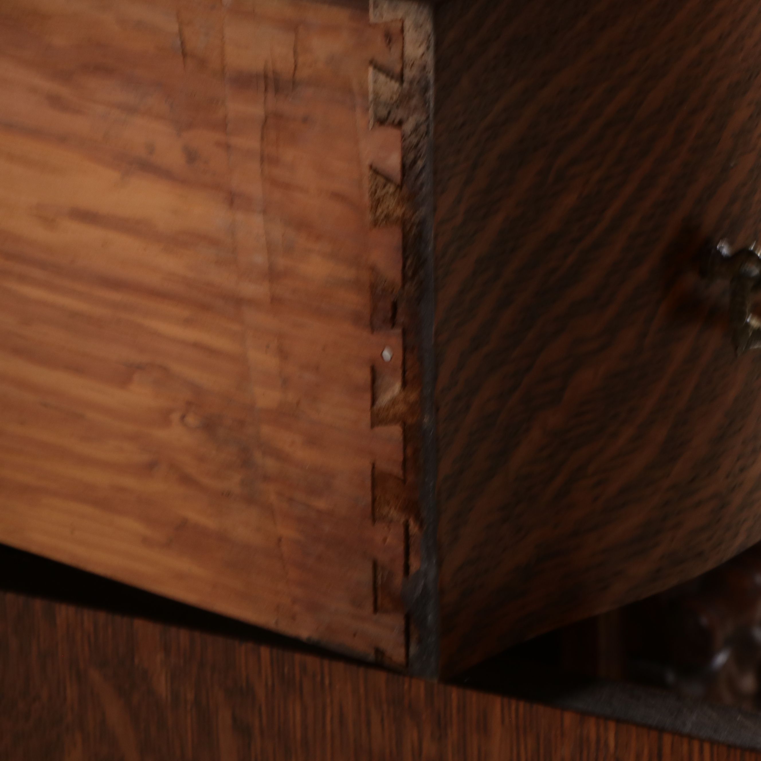 Renaissance Revival Style Oak Mirror Back Buffet Converted to Bar