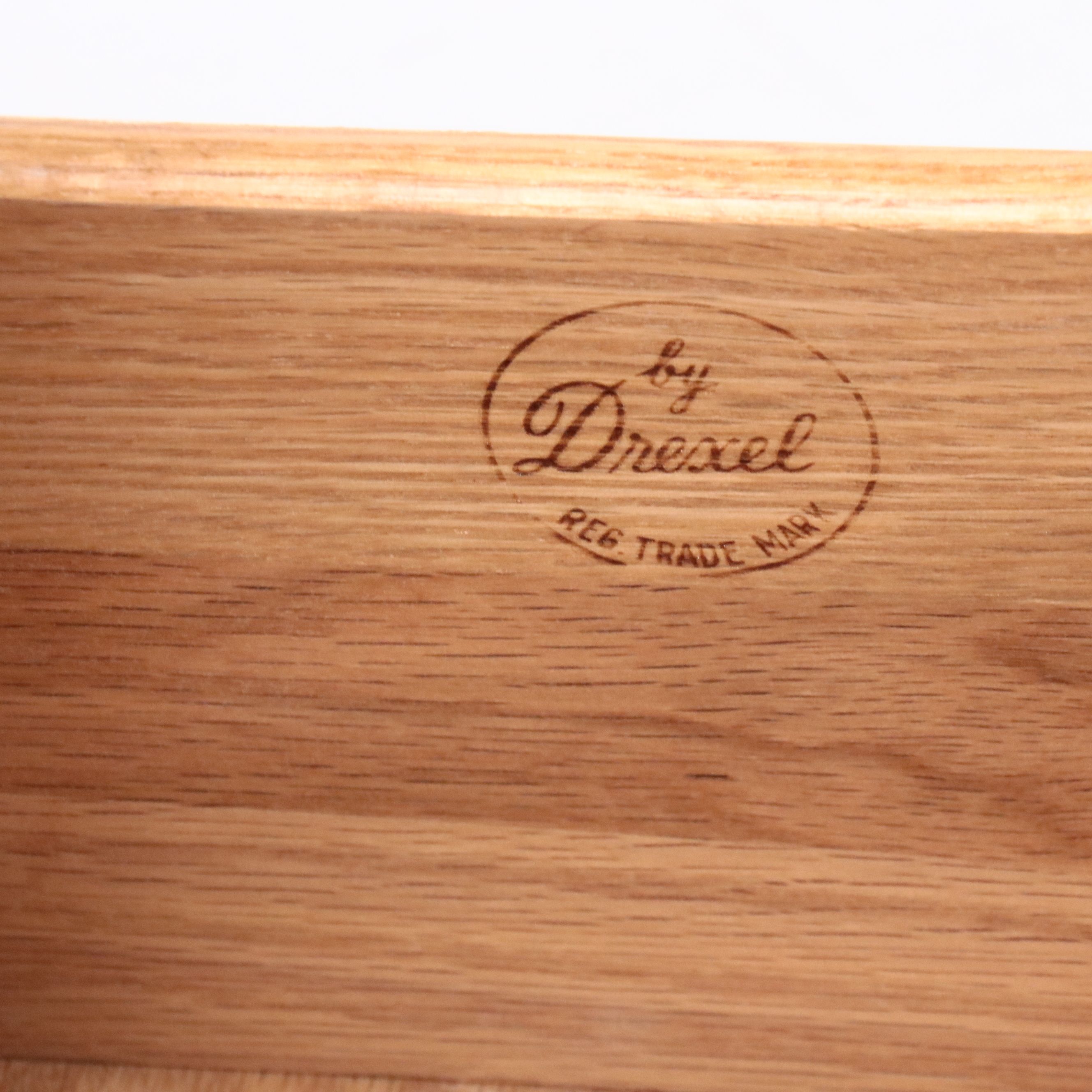 Drexel Mid Century Regency Style Walnut Finish Two-Tier Side Table