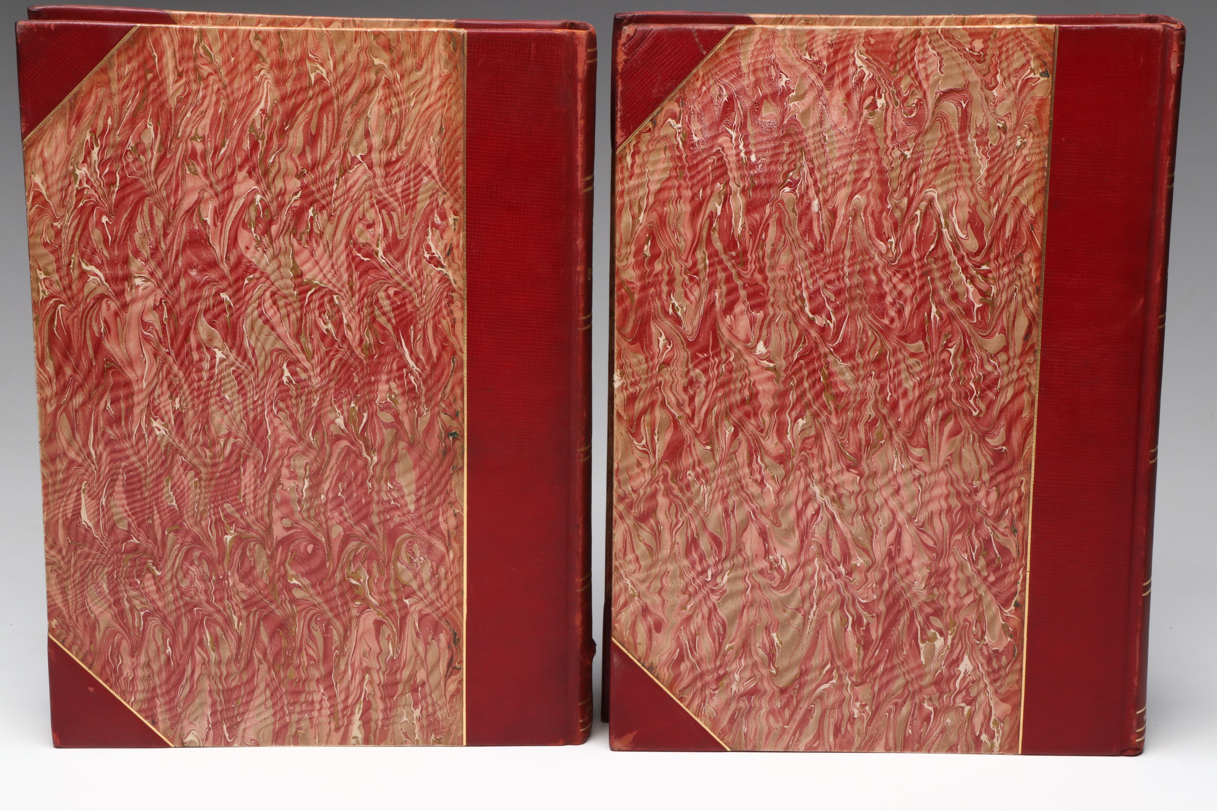 Illuminated "Old England" Two-Volume Set Edited by Charles Knight, Mid-19th C.