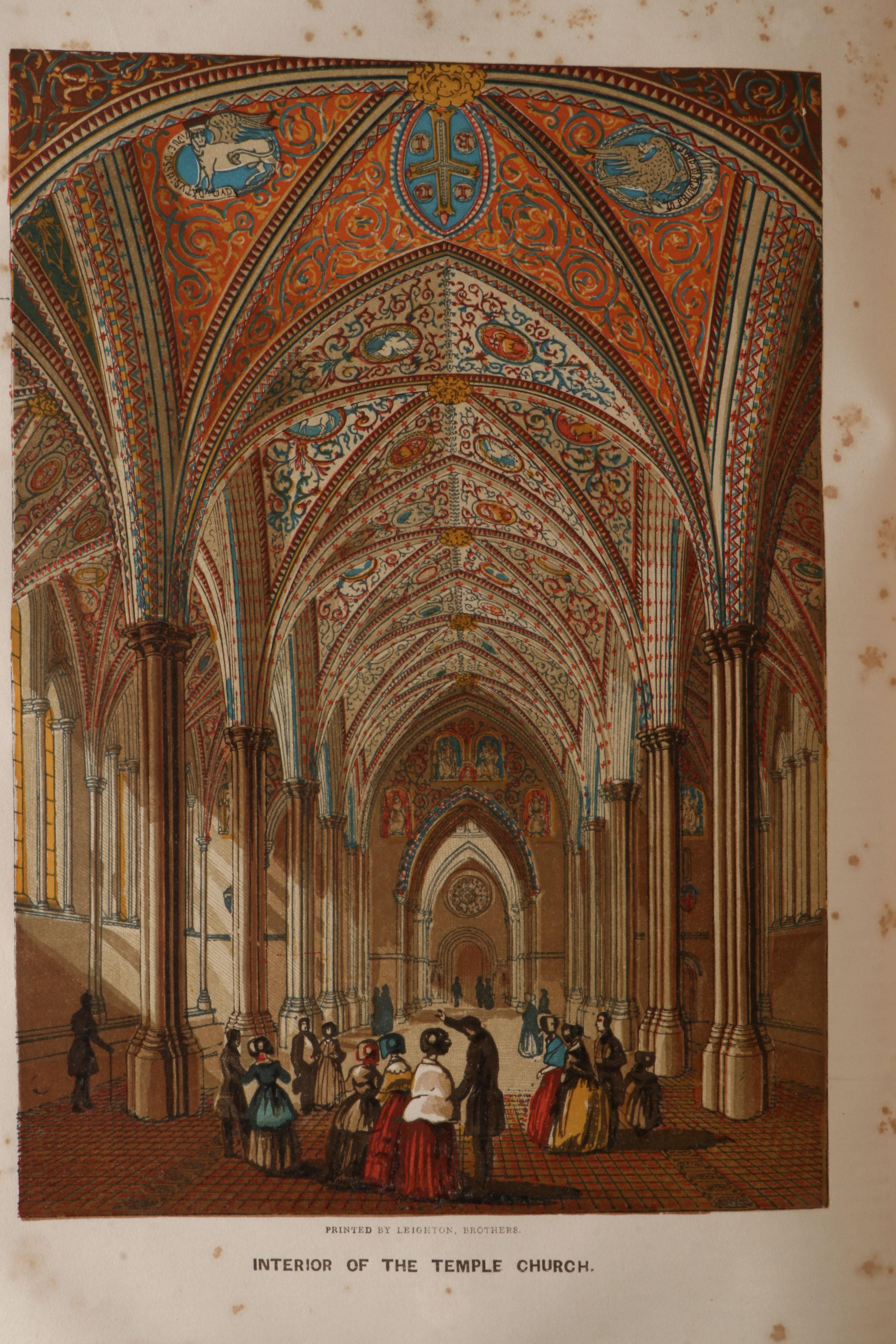 Illuminated "Old England" Two-Volume Set Edited by Charles Knight, Mid-19th C.