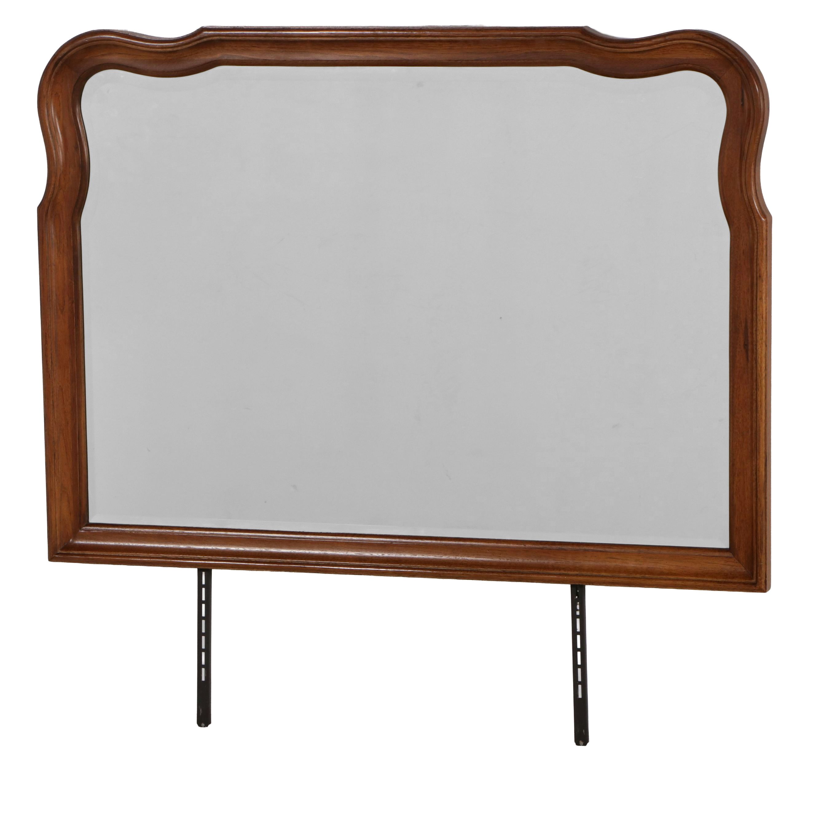 Thomasville "Fisher Park" Pecan Framed Dresser Mirror, Late 20th Century