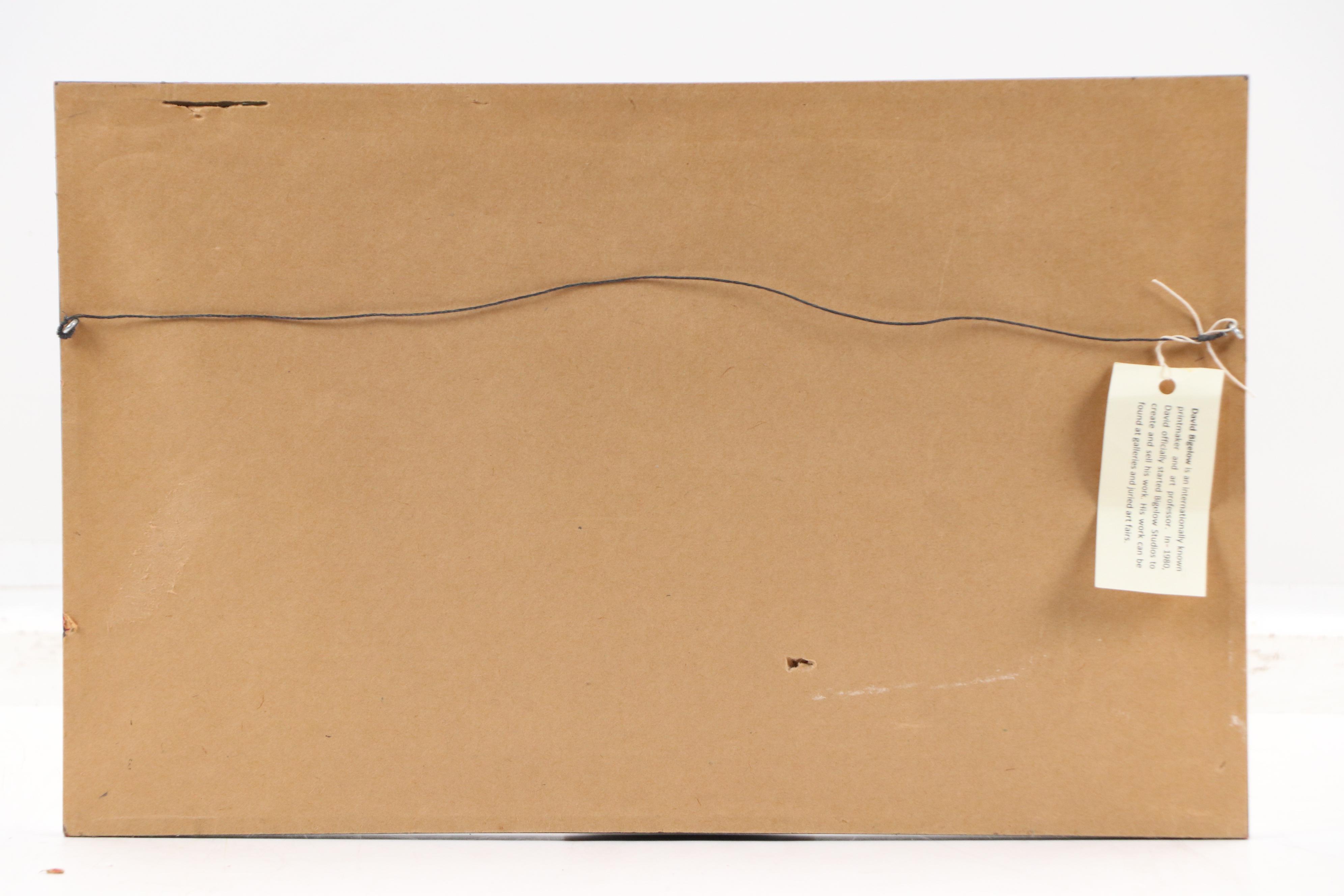 David Bigelow Etching "Night Movement," 1976