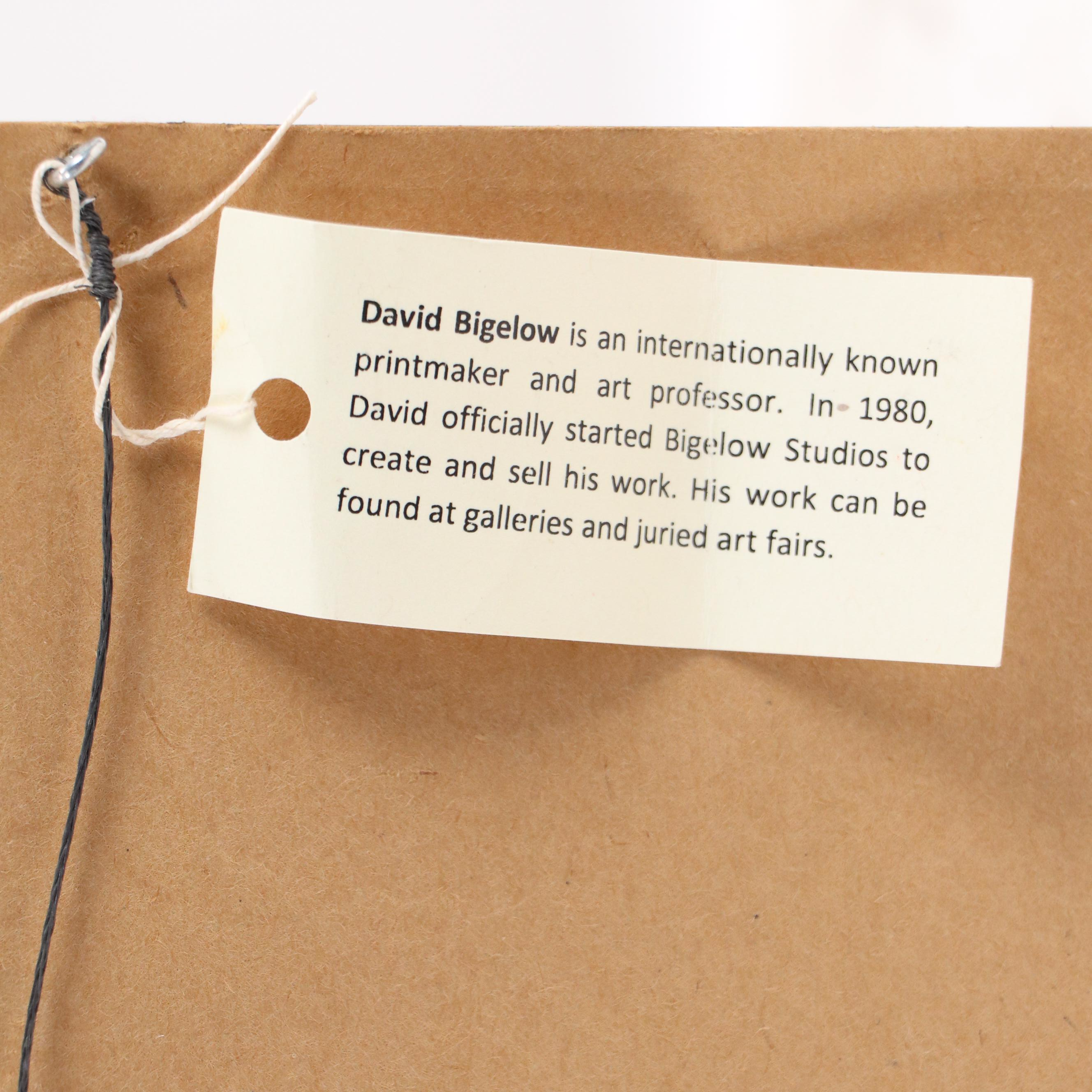 David Bigelow Etching "Night Movement," 1976